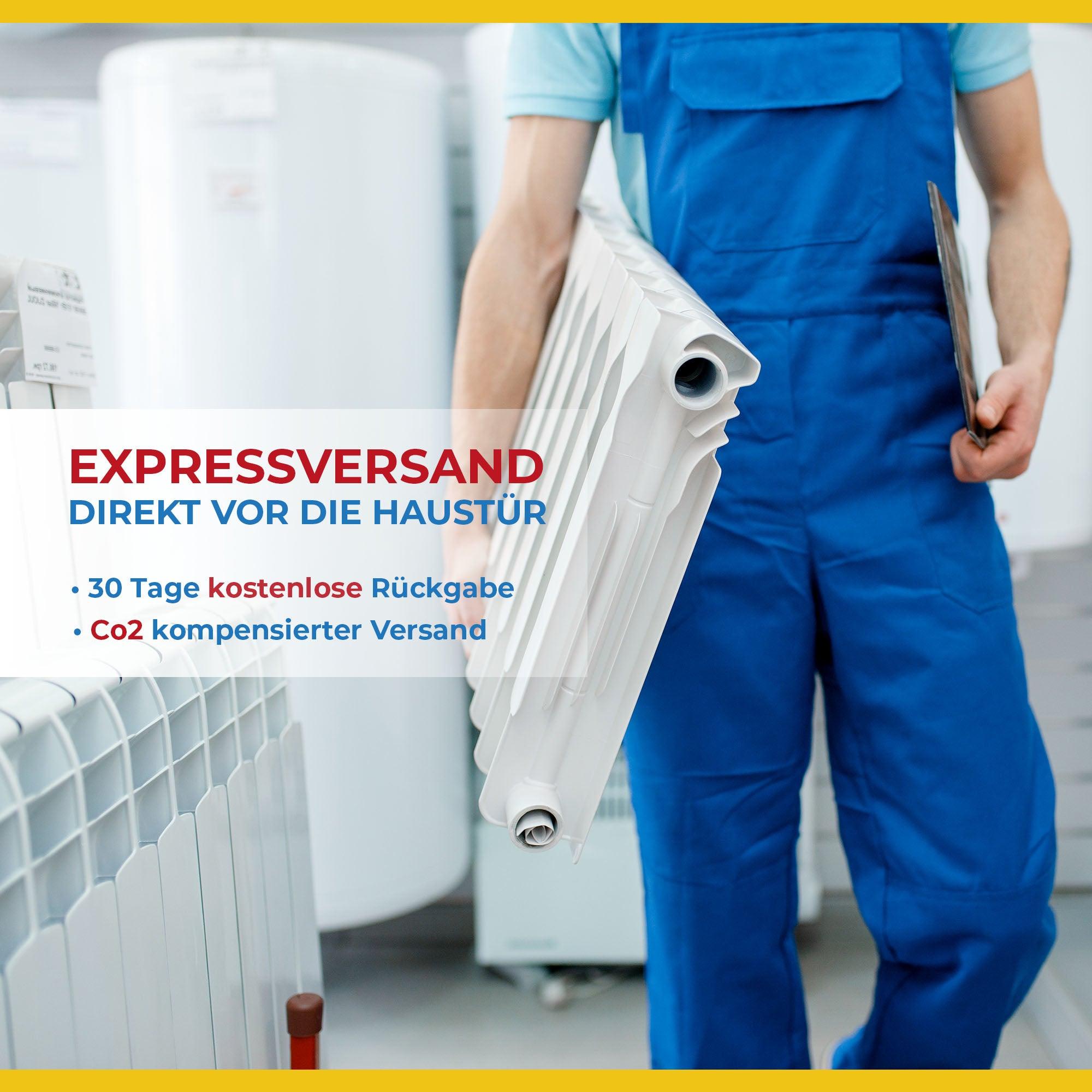 Handtuchheizkörper Elektroheizkörper mit Stecker Expressversand