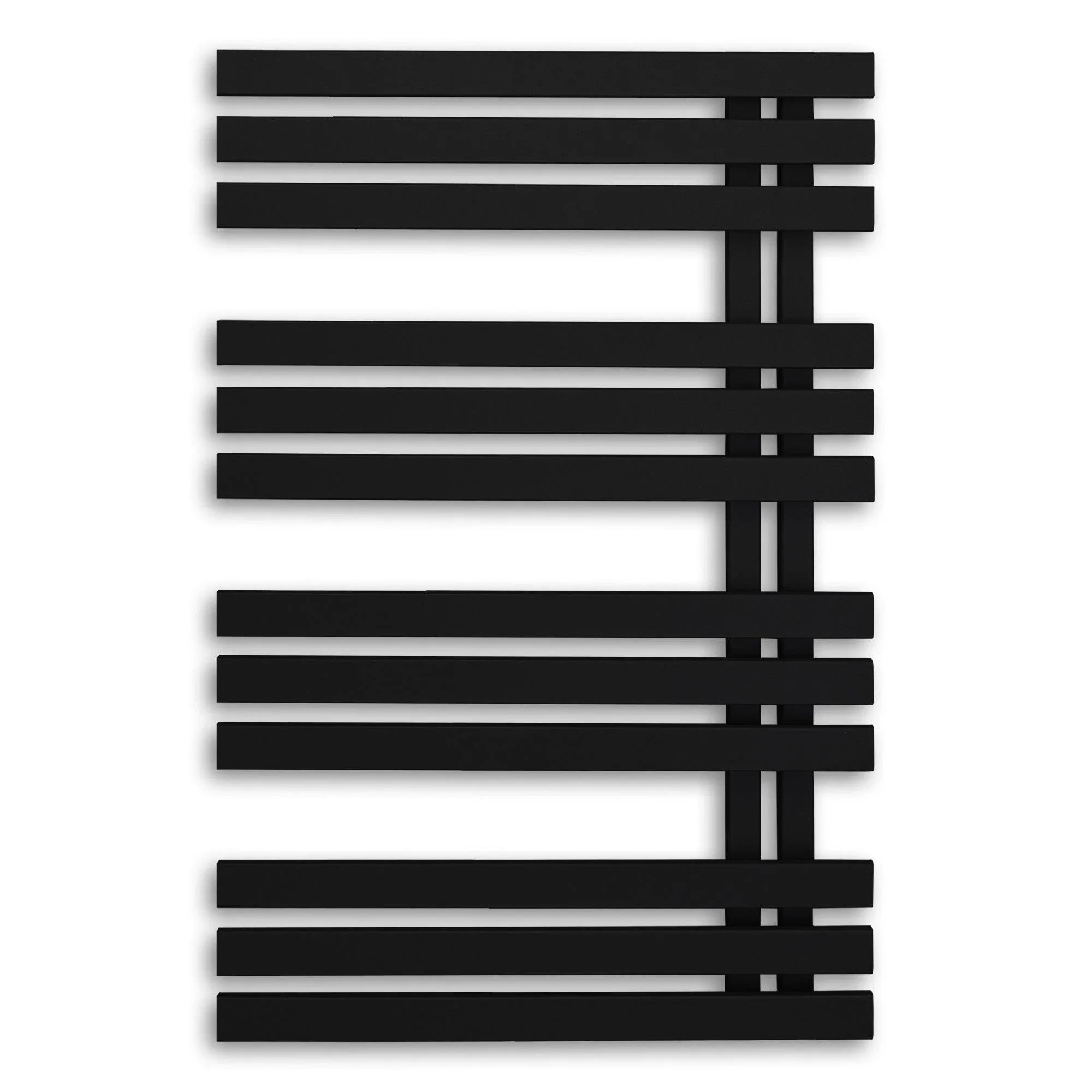 Badheizkörper 1000x600mm Anschluss links rechts schwarz matt seitlich offen - heizkoerper.shop