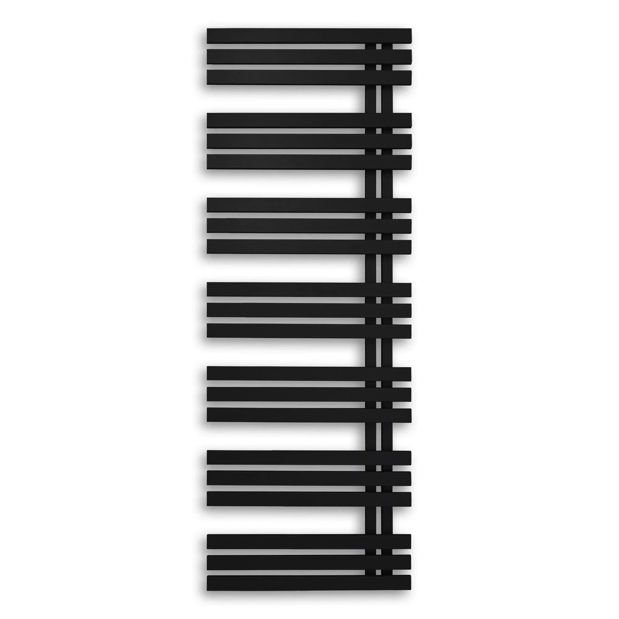 Badheizkörper 1600x600mm Anschluss links rechts schwarz matt seitlich offen - heizkoerper.shop