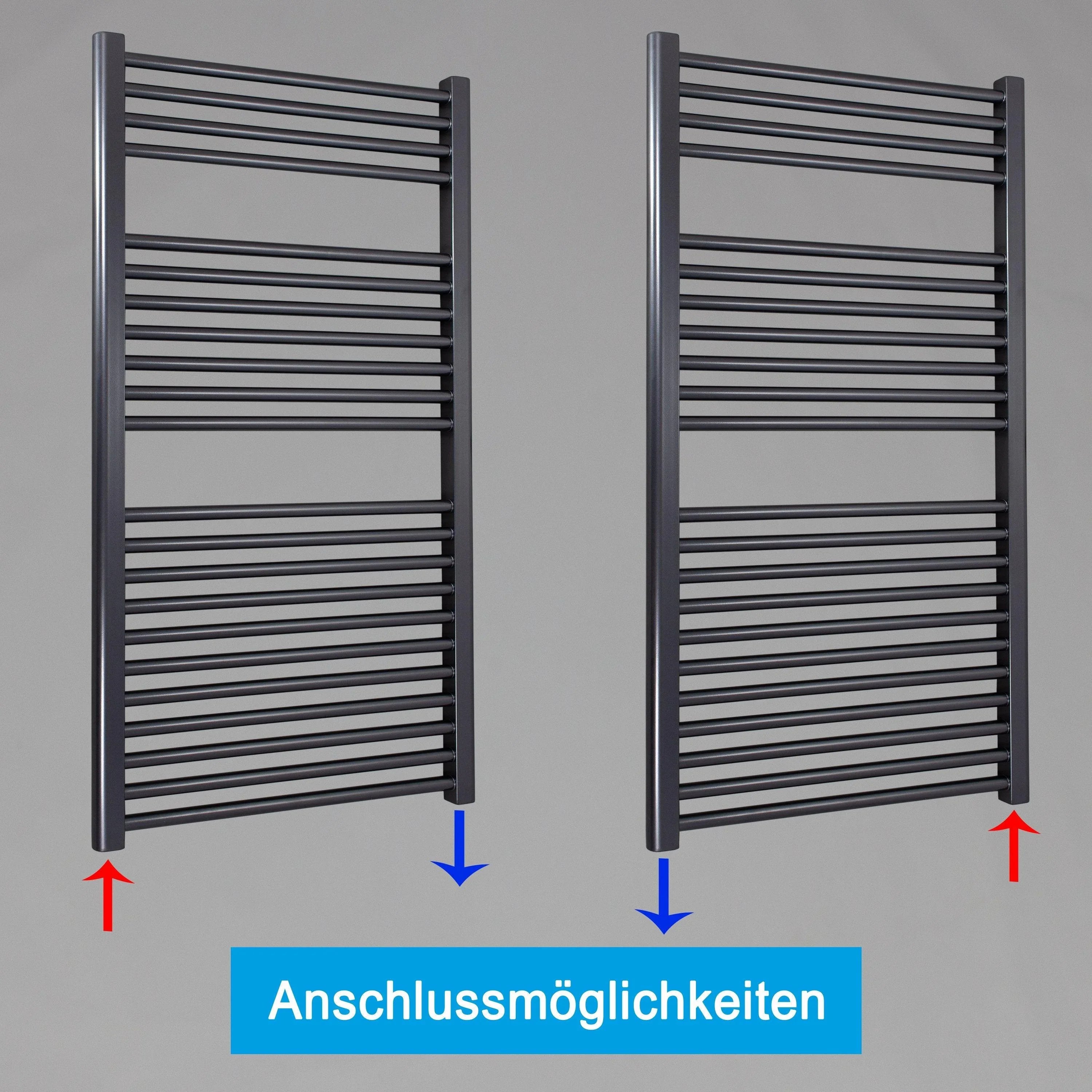 Badheizkörper gerade mit Standardanschluss Handtuchhalter Badezimmer