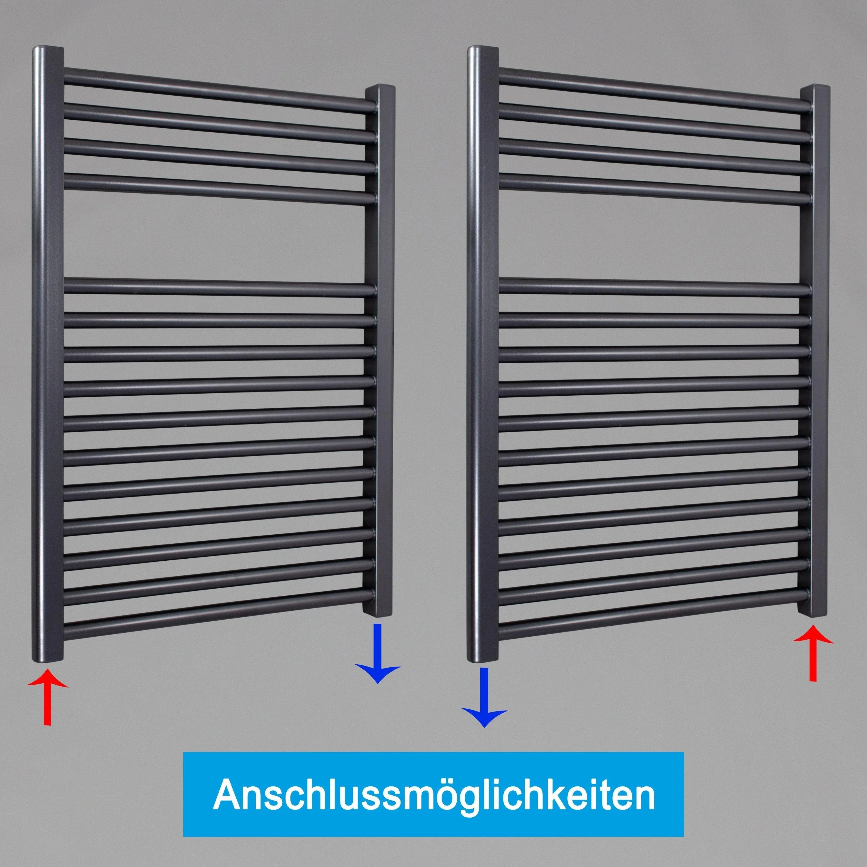 Badheizkörper gerade mit Standardanschluss Handtuchhalter Badezimmer