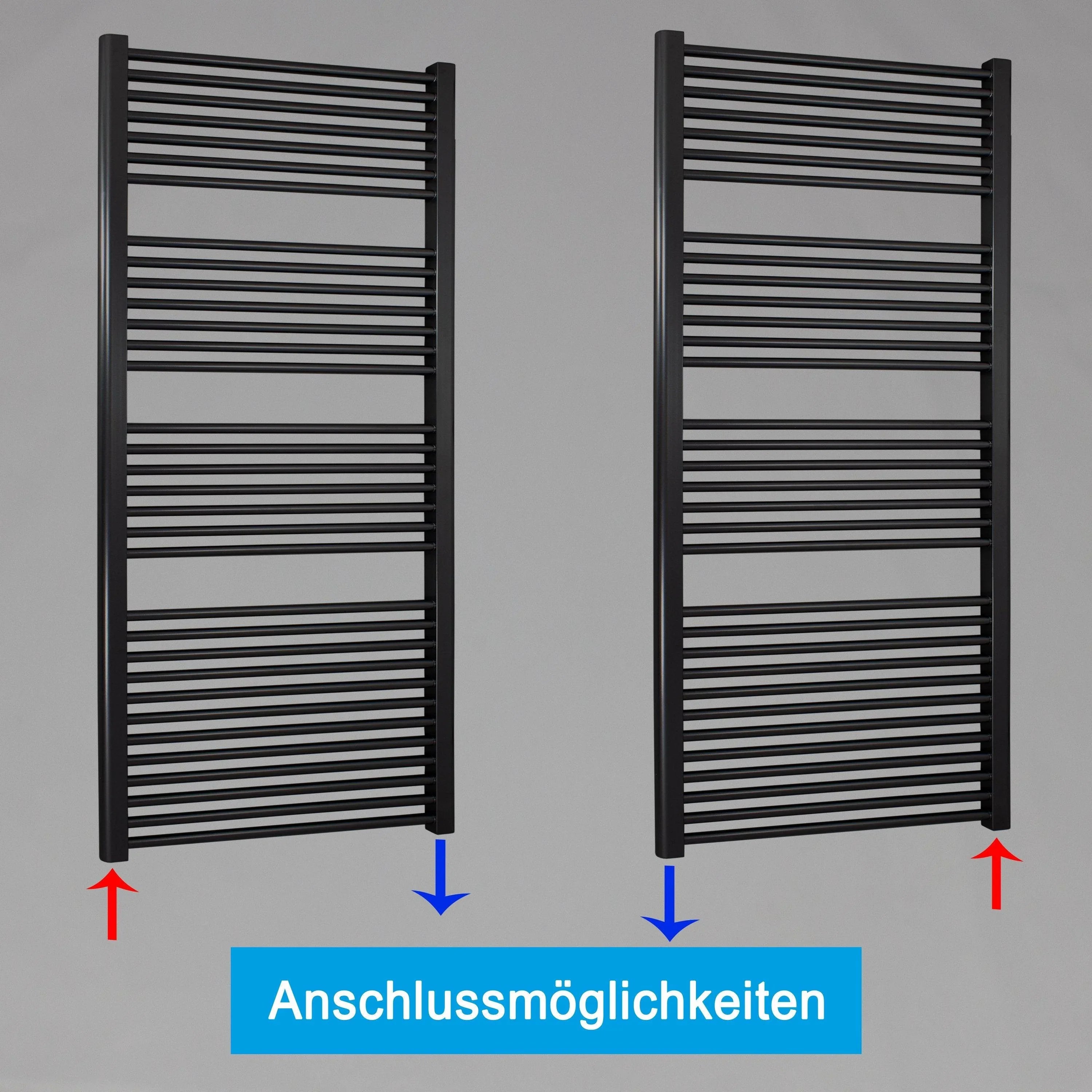 Radiateur sèche-serviettes avec raccord standard sèche-serviettes de salle de bain