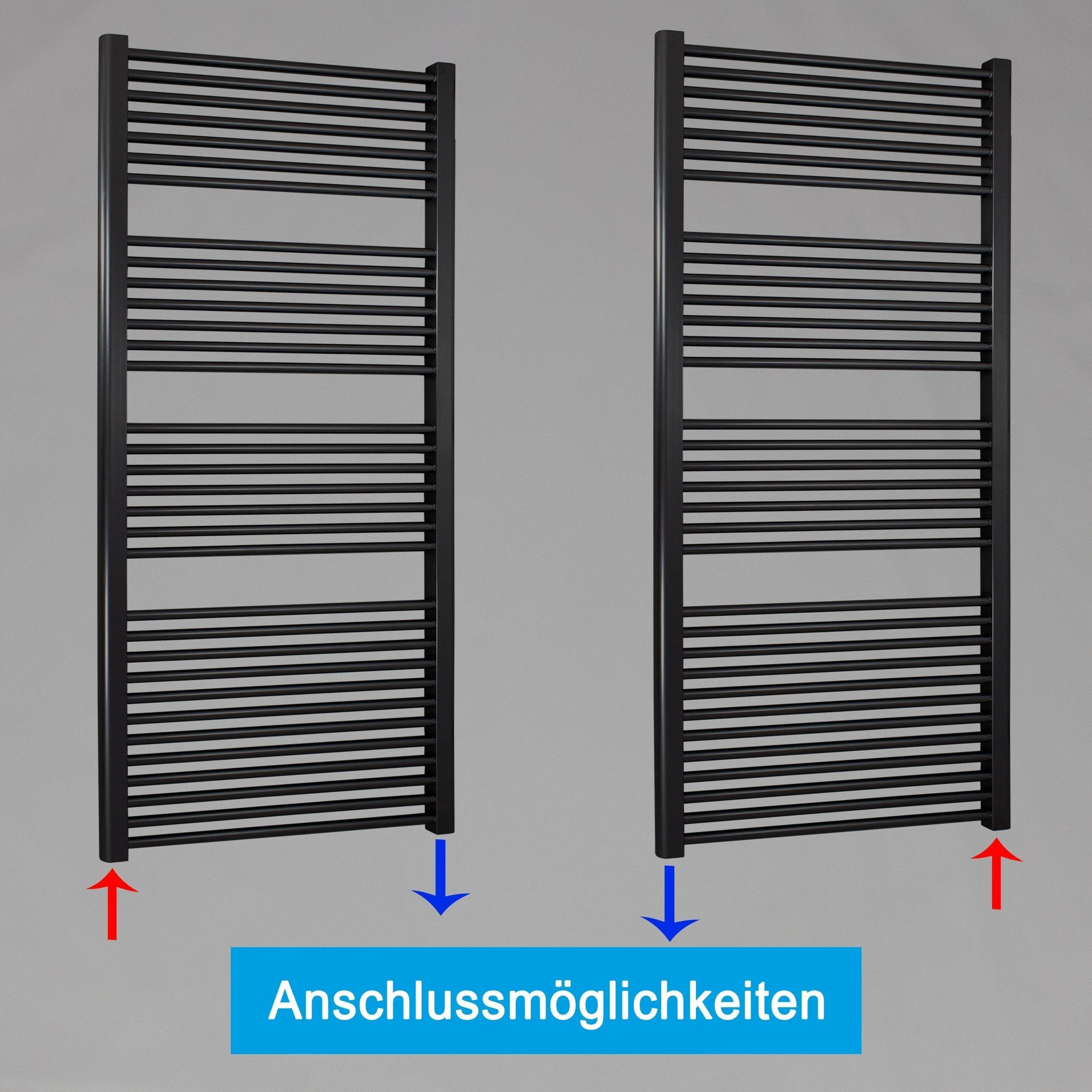 Radiateur sèche-serviettes avec raccord standard sèche-serviettes de salle de bain