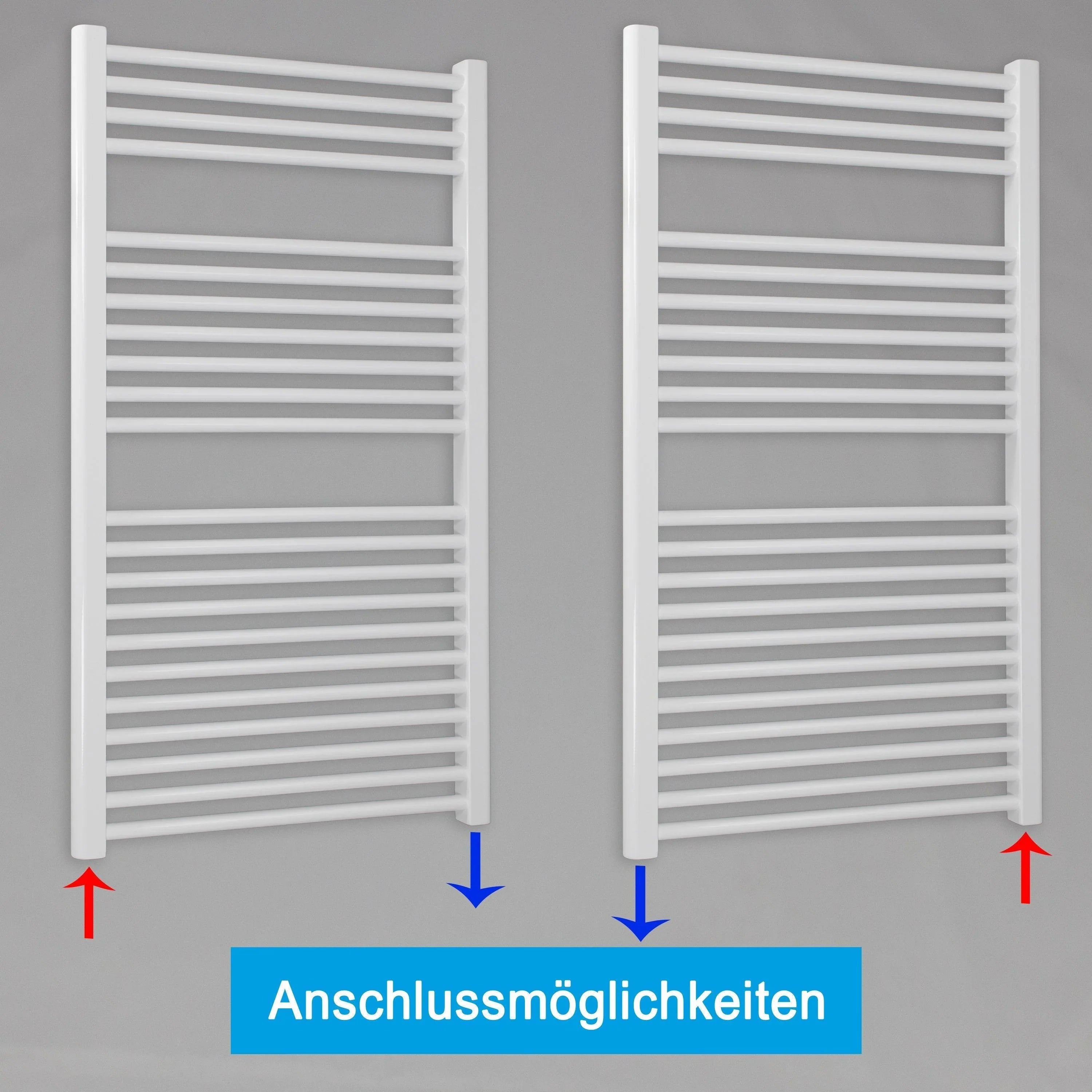Radiateur sèche-serviettes avec raccord standard sèche-serviettes de salle de bain