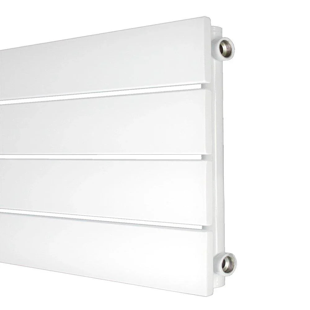 Design Paneelheizkörper horizontal mit seitlichem Anschluss Heizkörper Badheizkörper flach Seitenanschluss 298 - heizkoerper.shop