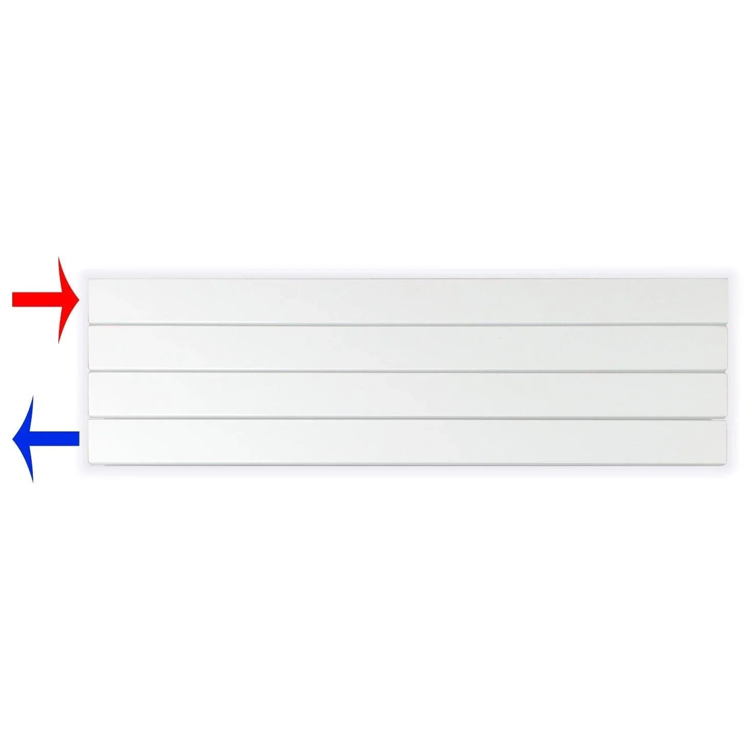 Flachheizkörper 298 x 1000 horizontal mit seitlichem Anschluss Heizkörper Badheizkörper flach - heizkoerper.shop