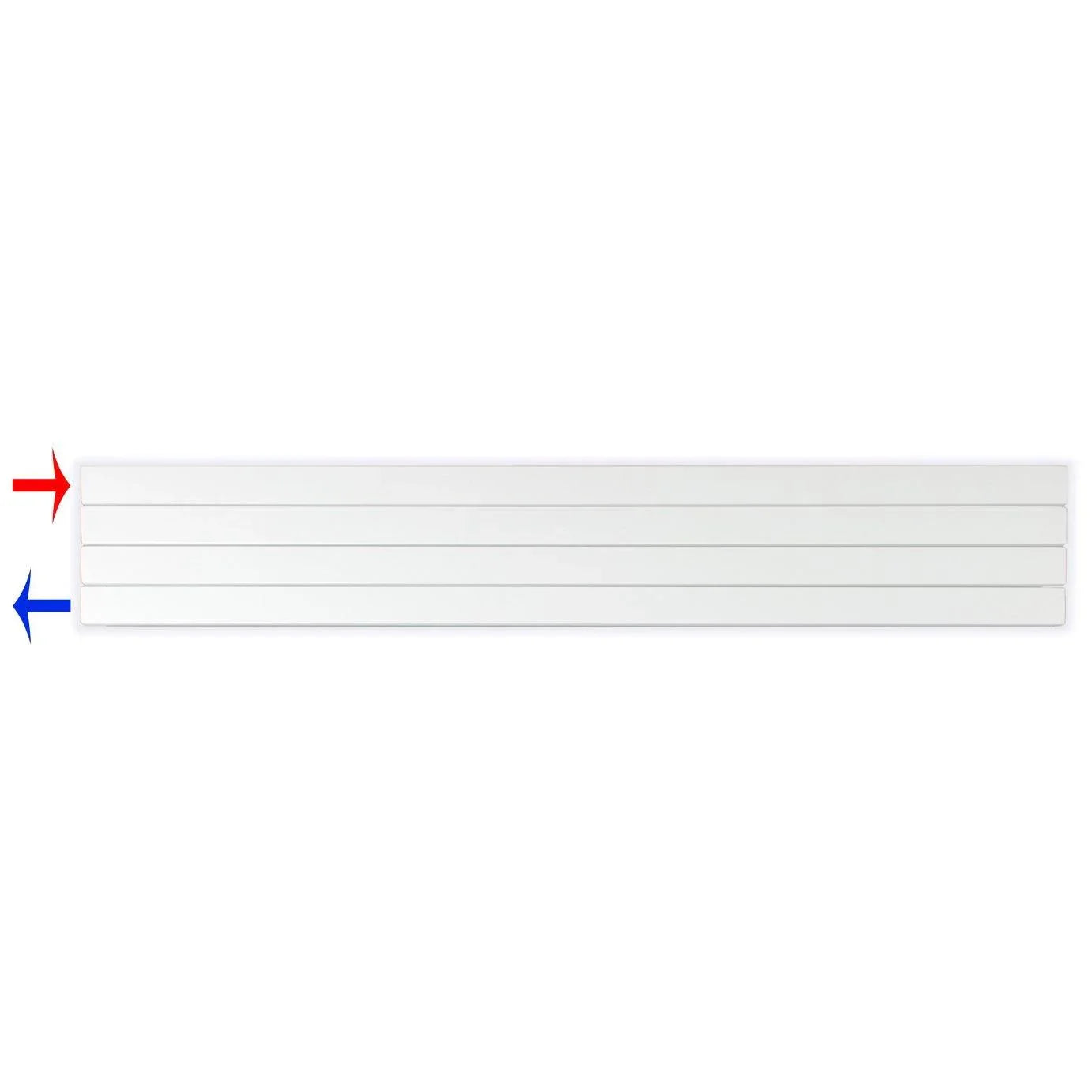 Flachheizkörper 298 x 1800 horizontal mit seitlichem Anschluss Heizkörper Badheizkörper flach - heizkoerper.shop