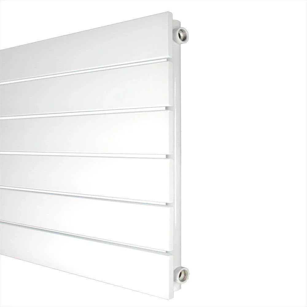 Design Paneelheizkörper horizontal mit seitlichem Anschluss Heizkörper Badheizkörper flach Seitenanschluss 450 - heizkoerper.shop