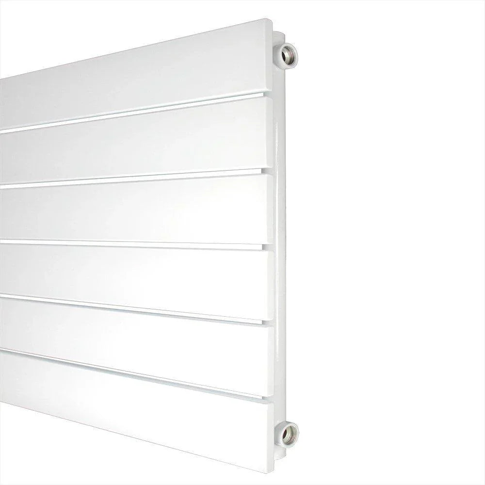 Flachheizkörper horizontal mit seitlichem Anschluss Heizkörper Badheizkörper flach Seitenanschluss 450 - heizkoerper.shop
