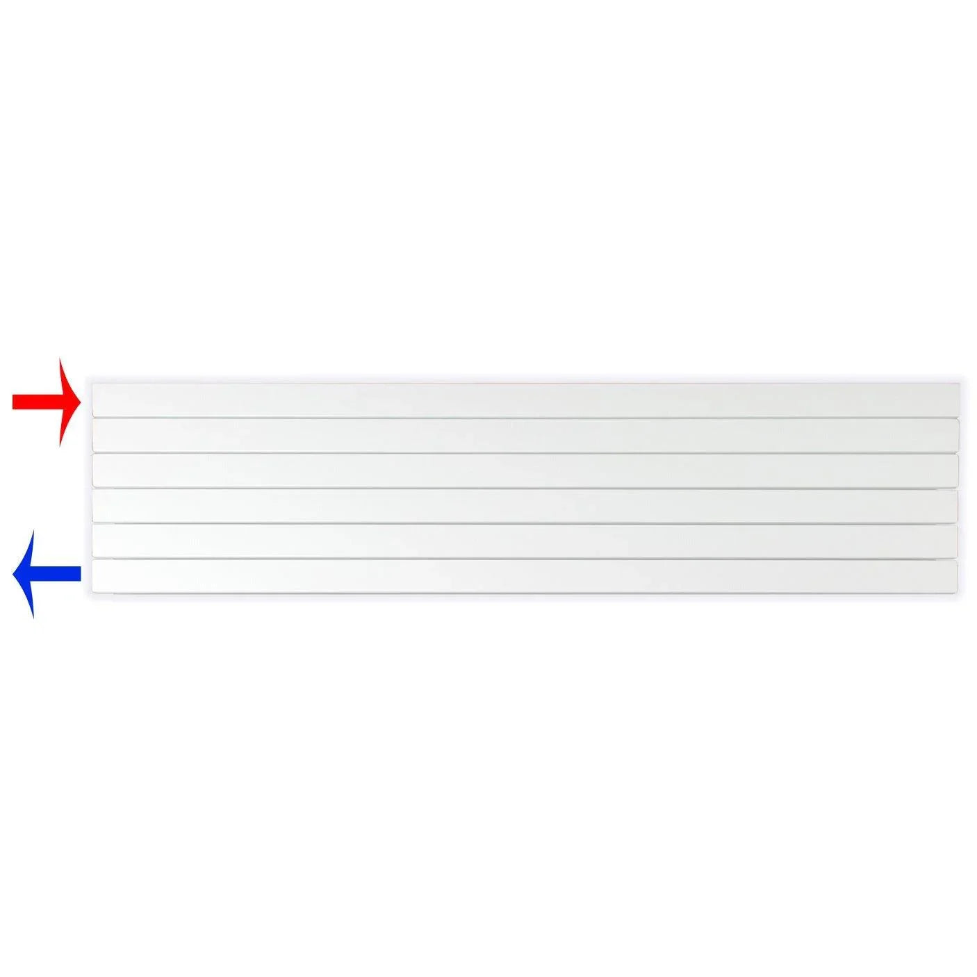 Flachheizkörper 450 x 1800 horizontal mit seitlichem Anschluss Heizkörper Badheizkörper flach - heizkoerper.shop