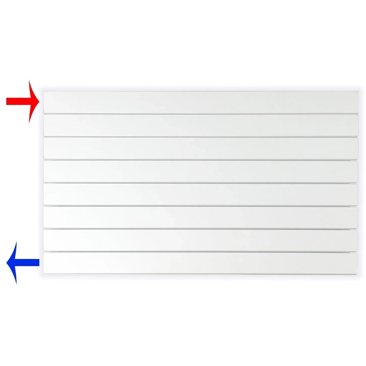 Flachheizkörper horizontal mit seitlichem Anschluss Heizkörper Badheizkörper flach - heizkoerper.shop