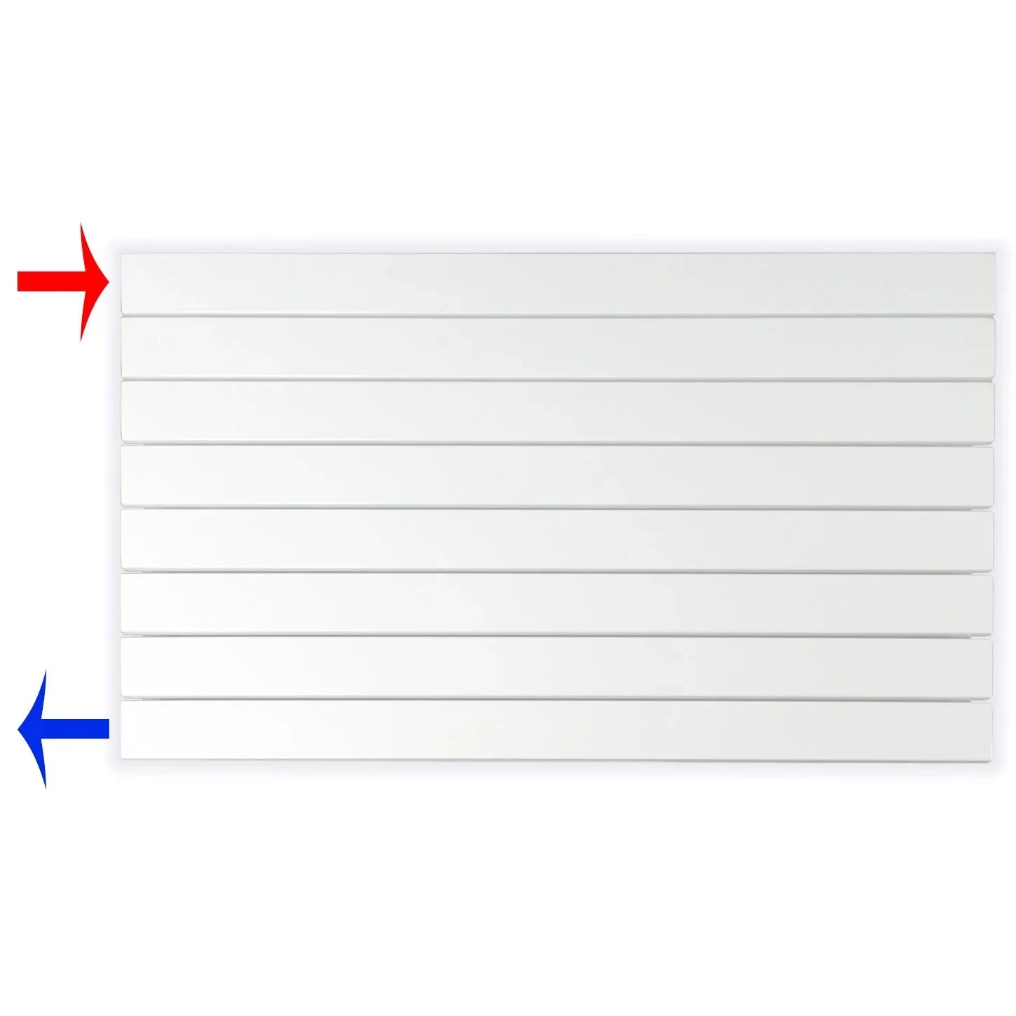 Design Paneelheizkörper 602 x 1000 horizontal mit seitlichem Anschluss Heizkörper Badheizkörper flach - heizkoerper.shop