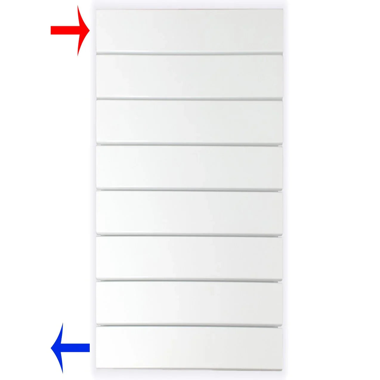 Design Paneelheizkörper 602 x 300 horizontal mit seitlichem Anschluss Heizkörper Badheizkörper flach - heizkoerper.shop