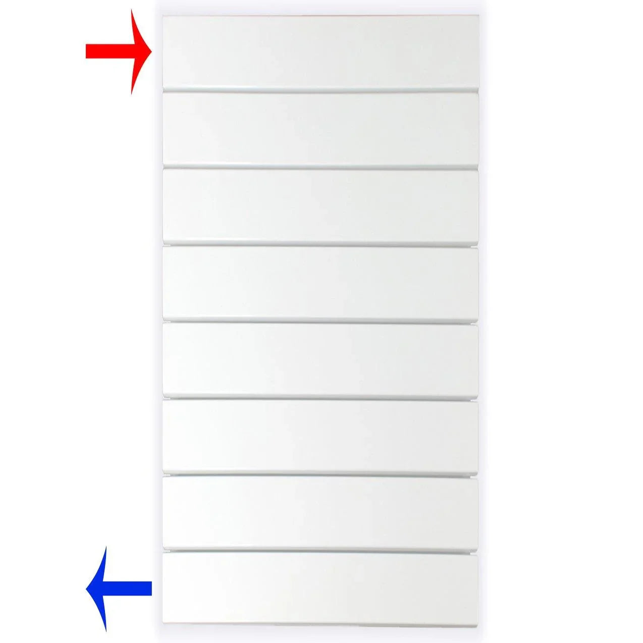 Flachheizkörper 602 x 300 horizontal mit seitlichem Anschluss Heizkörper Badheizkörper flach - heizkoerper.shop