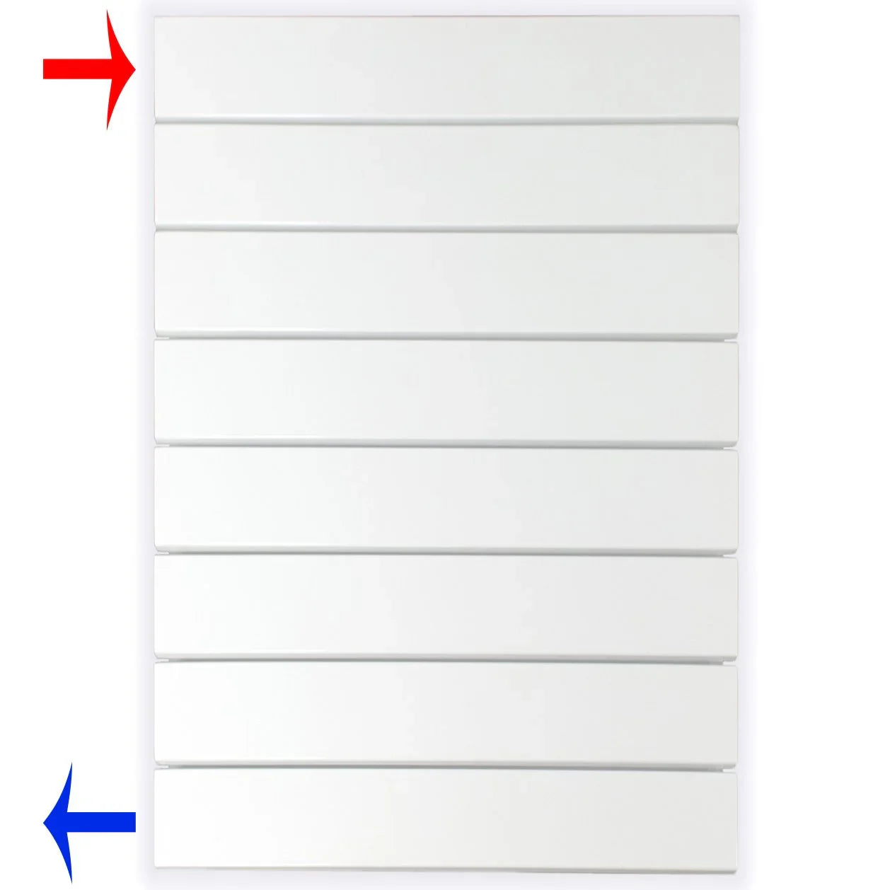 Design Paneelheizkörper 602 x 450 horizontal mit seitlichem Anschluss Heizkörper Badheizkörper flach - heizkoerper.shop
