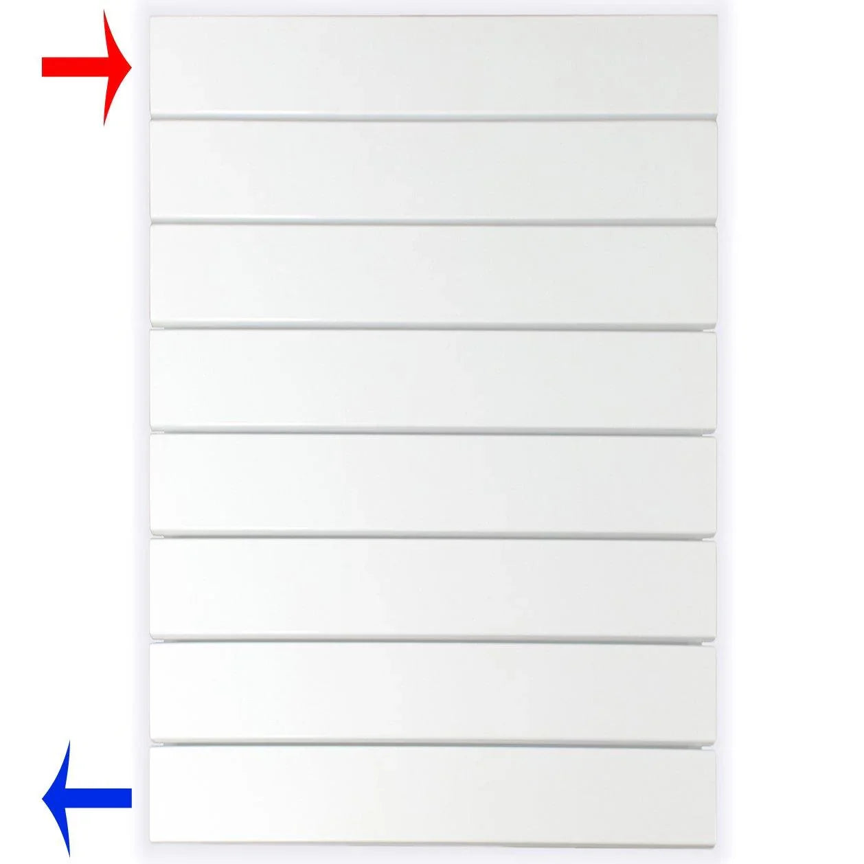 Flachheizkörper 602 x 450 horizontal mit seitlichem Anschluss Heizkörper Badheizkörper flach - heizkoerper.shop