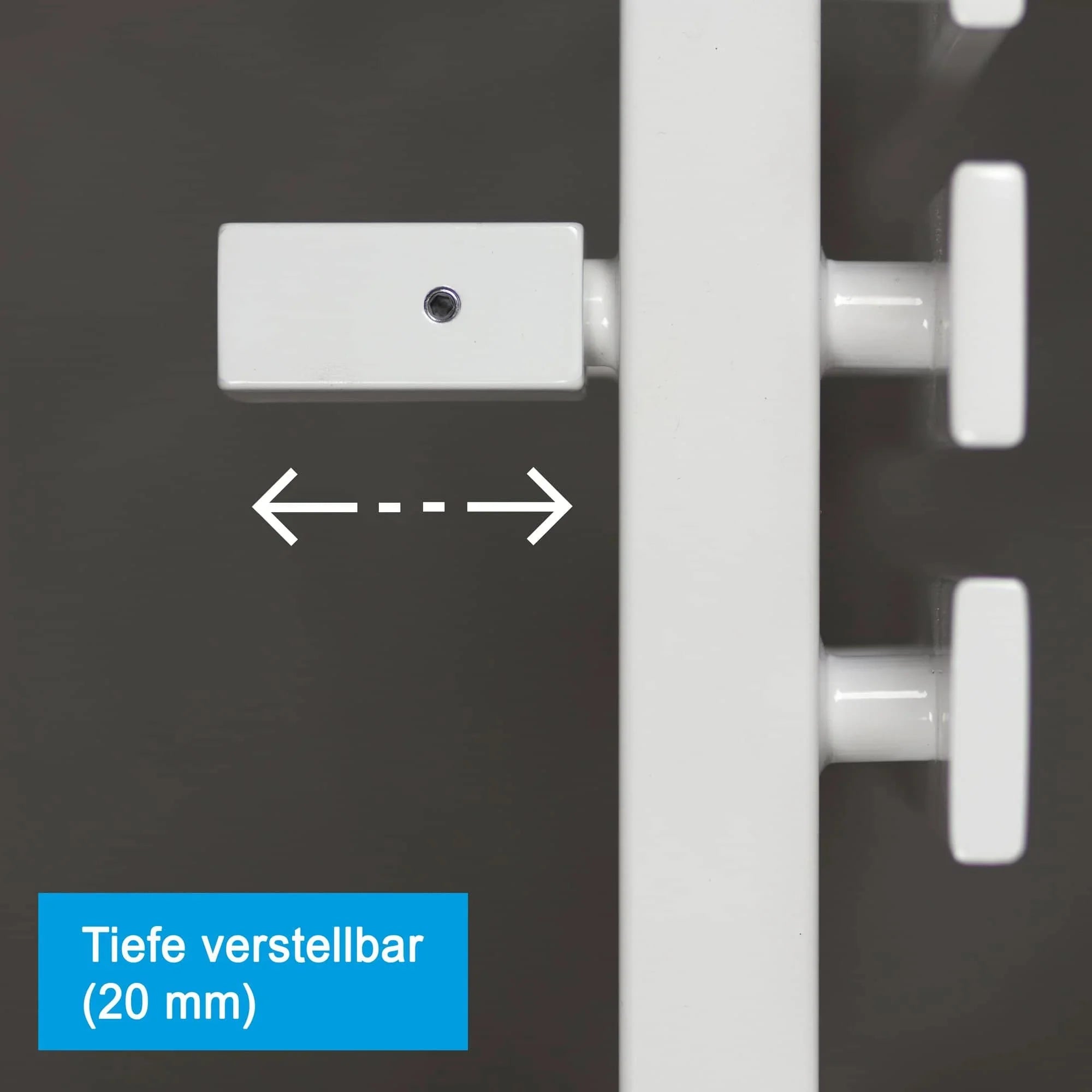 Design Badheizkörper weiß Paneel Heizkörper Handtuch Mittel Anschluss links rechts inkl. Befestigung seitlich offen in der Tiefe verstellbar - heizkoerper.shop
