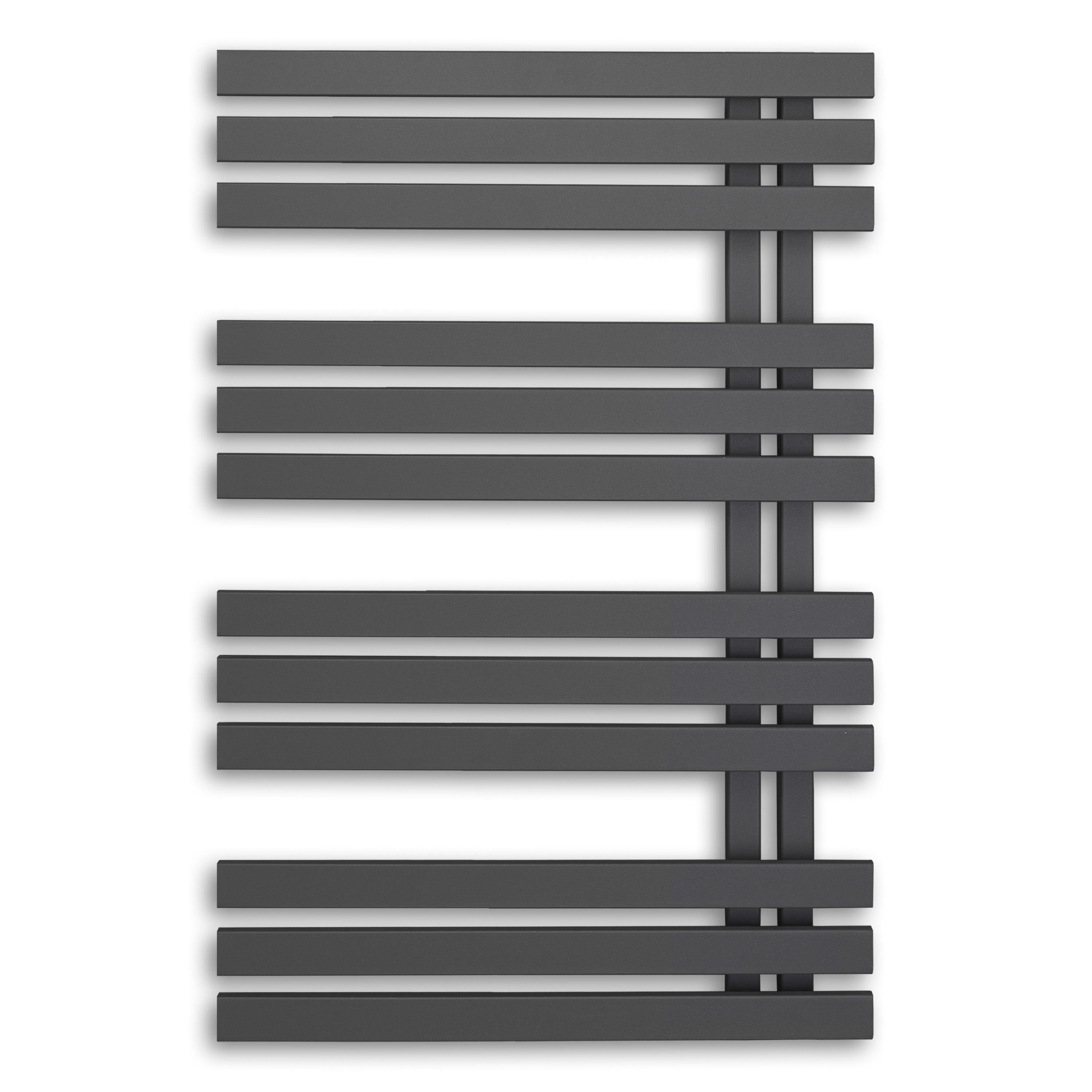 Handtuchheizkörper 1000 x 600 mm Paneel Heizkörper Handtuch Mittel Anschluss links rechts anthrazit seitlich offen - heizkoerper.shop