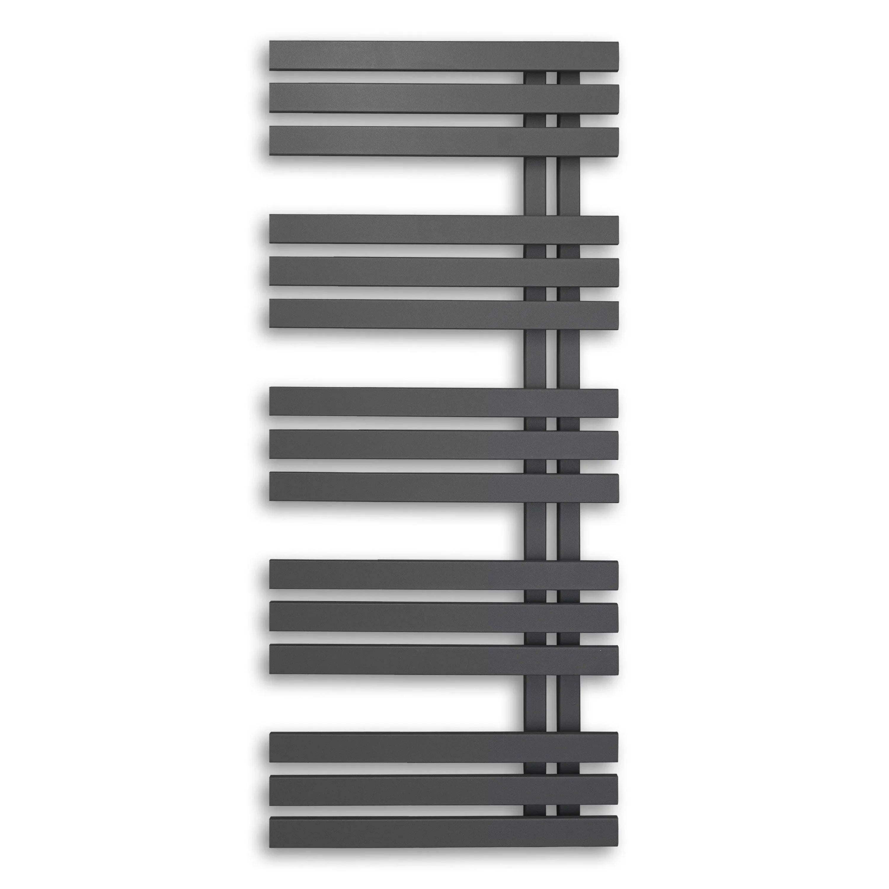 Design Badheizkörper 1200 x 500 mm Paneel Heizkörper Handtuch Mittel Anschluss links rechts anthrazit seitlich offen - heizkoerper.shop