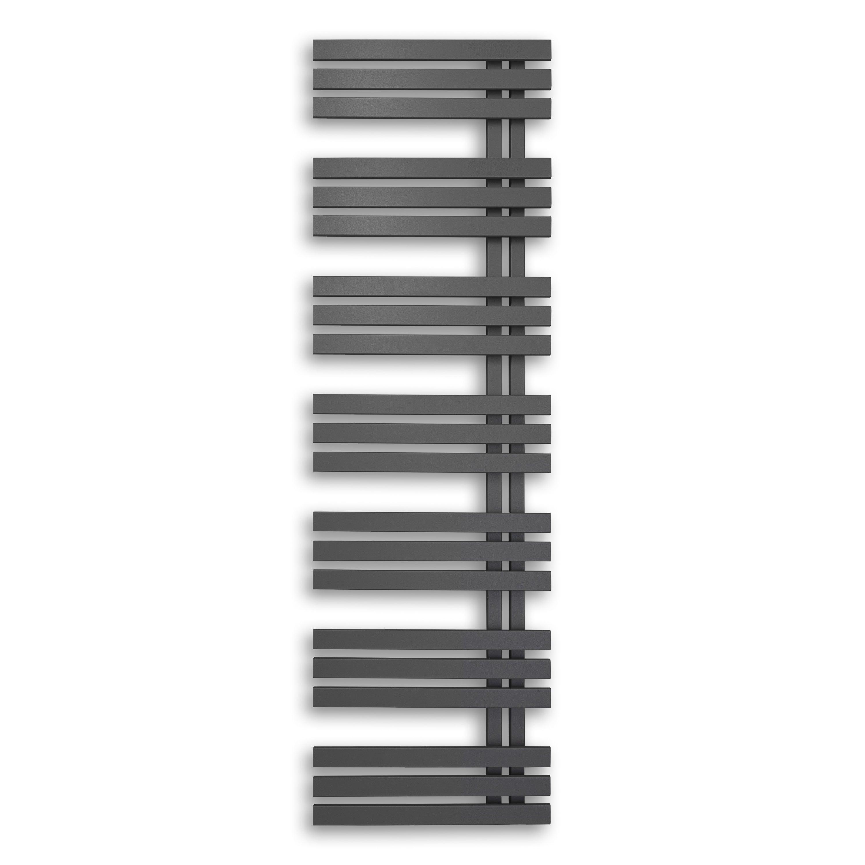 Design Badheizkörper 1600 x 500 mm Paneel Heizkörper Handtuch Mittel Anschluss links rechts anthrazit seitlich offen - heizkoerper.shop