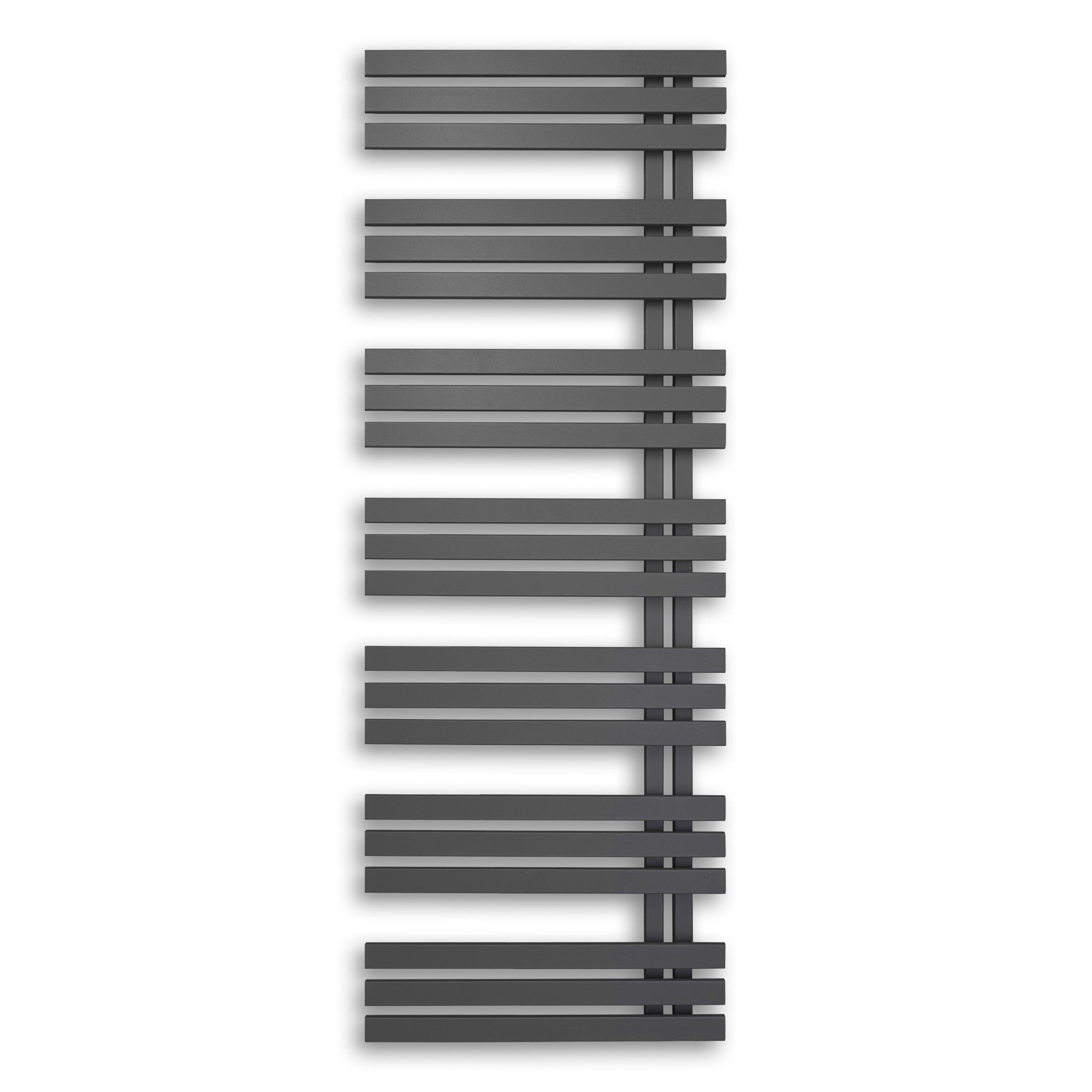 Handtuchheizkörper 1600 x 600 mm Paneel Heizkörper Handtuch Mittel Anschluss links rechts anthrazit seitlich offen - heizkoerper.shop