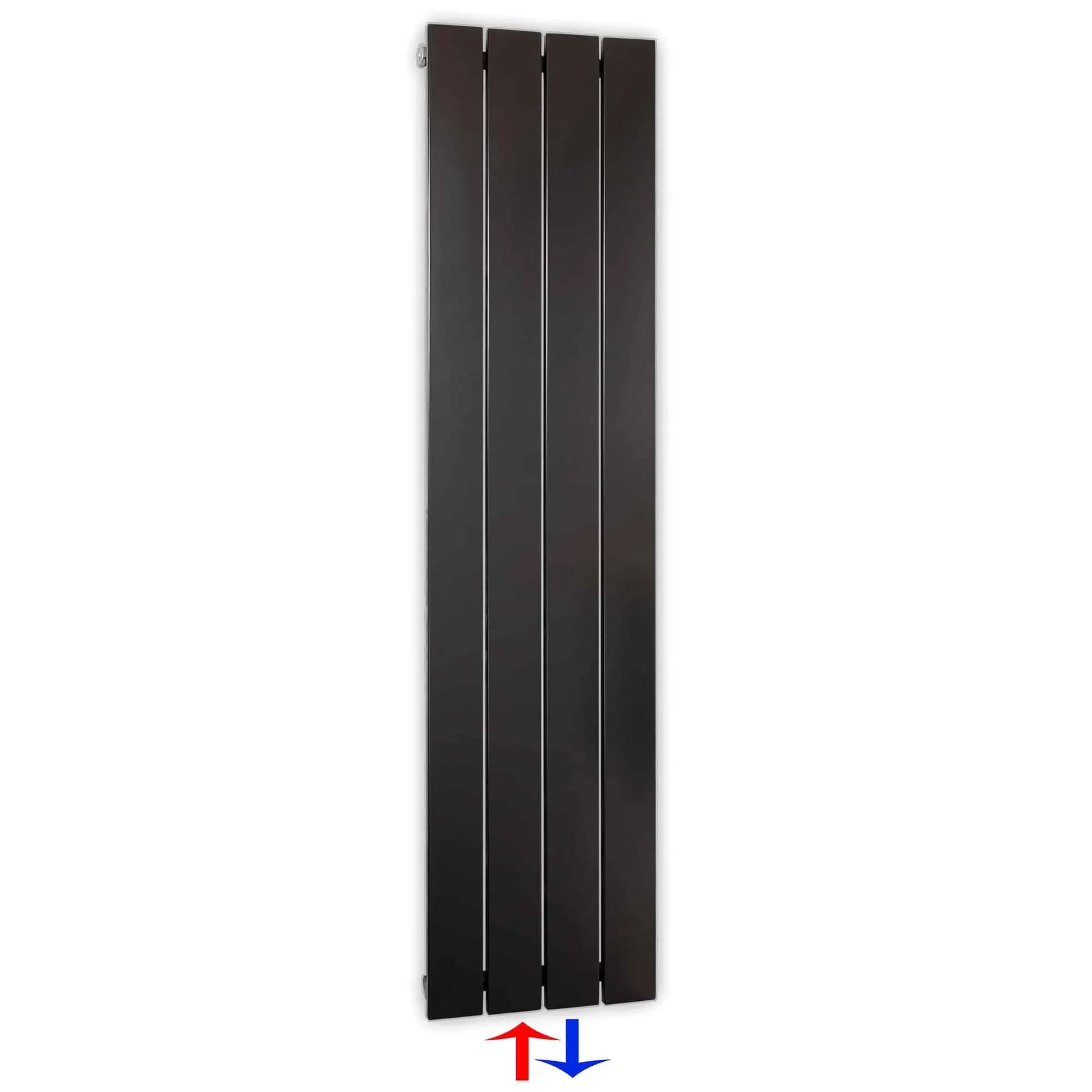 Design Paneelheizkörper vertikal 1200 x 298 anthrazit Heizkörper Badheizkörper flach Badezimmer Heizung - heizkoerper.shop