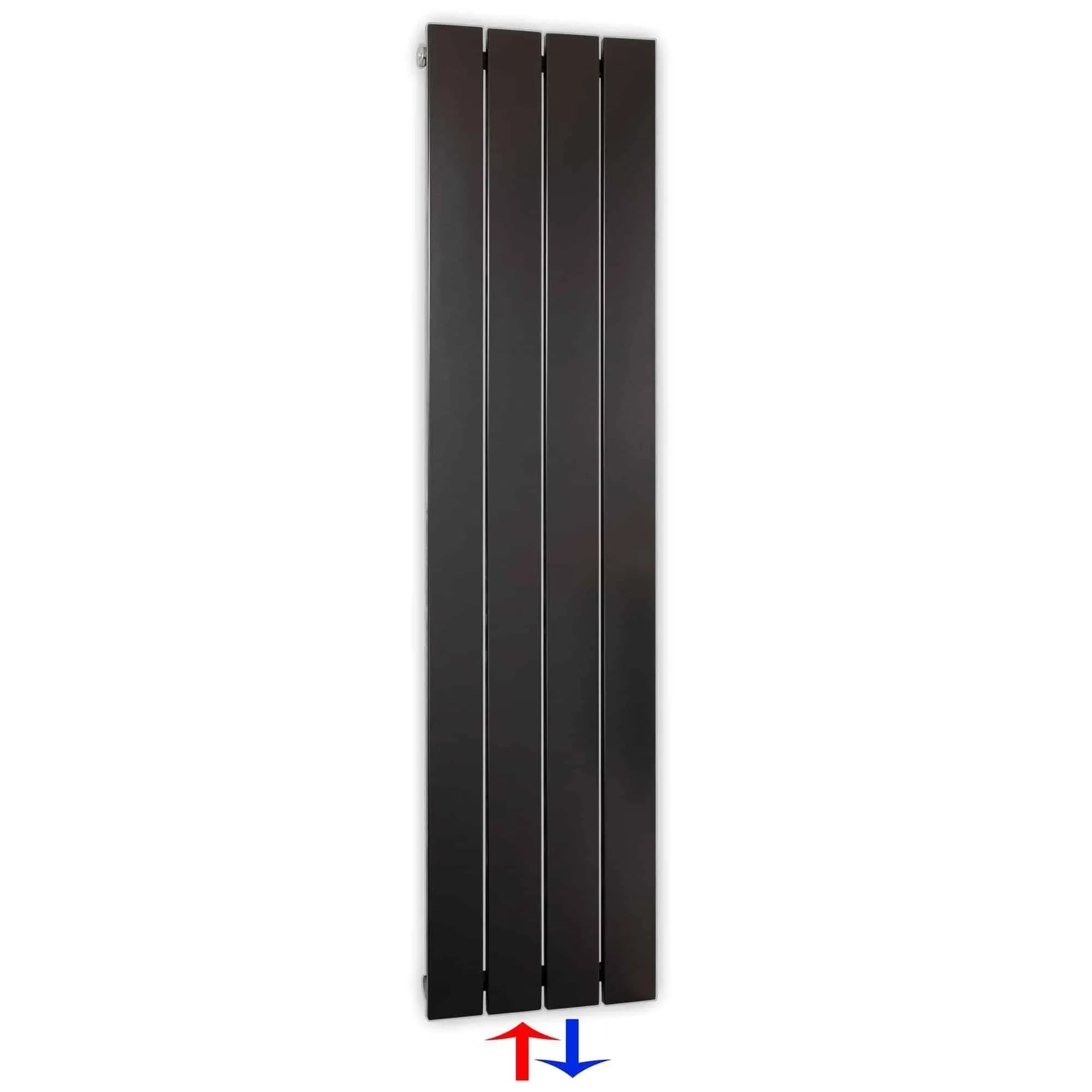 Flachheizkörper mit Mittelanschluss 1200 x 298 anthrazit Heizkörper Badheizkörper flach Badezimmer Heizung - heizkoerper.shop