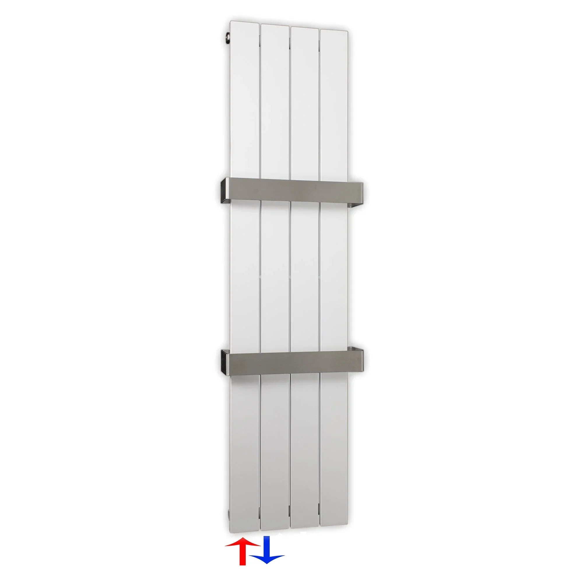 Design Paneelheizkörper 1200 x 298 Handtuchstangen Bad Flachheizkörper Anschluss links versetztem Mittelanschluss flach - heizkoerper.shop