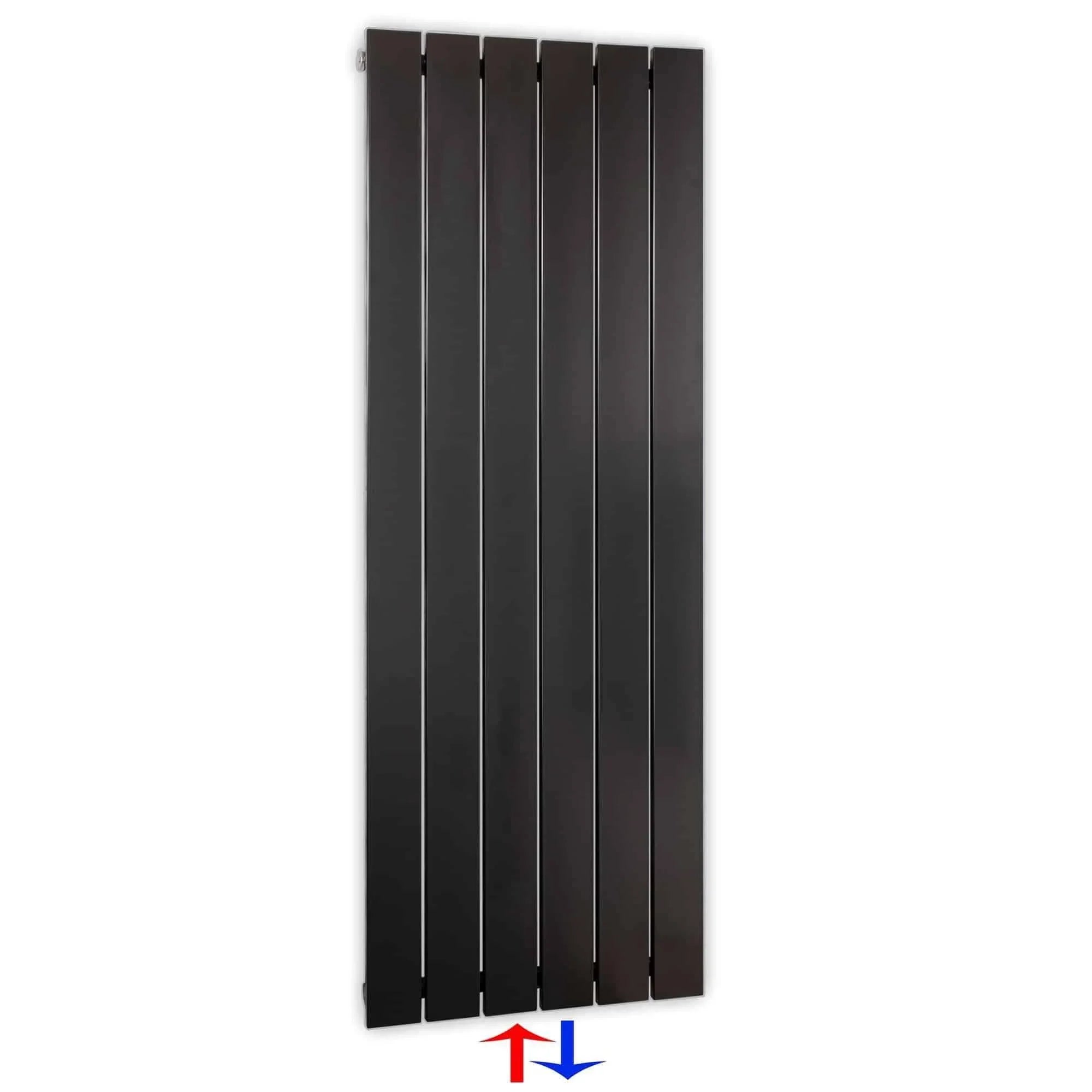 Flachheizkörper mit Mittelanschluss 1200 x 450 anthrazit Heizkörper Badheizkörper flach Badezimmer Heizung - heizkoerper.shop