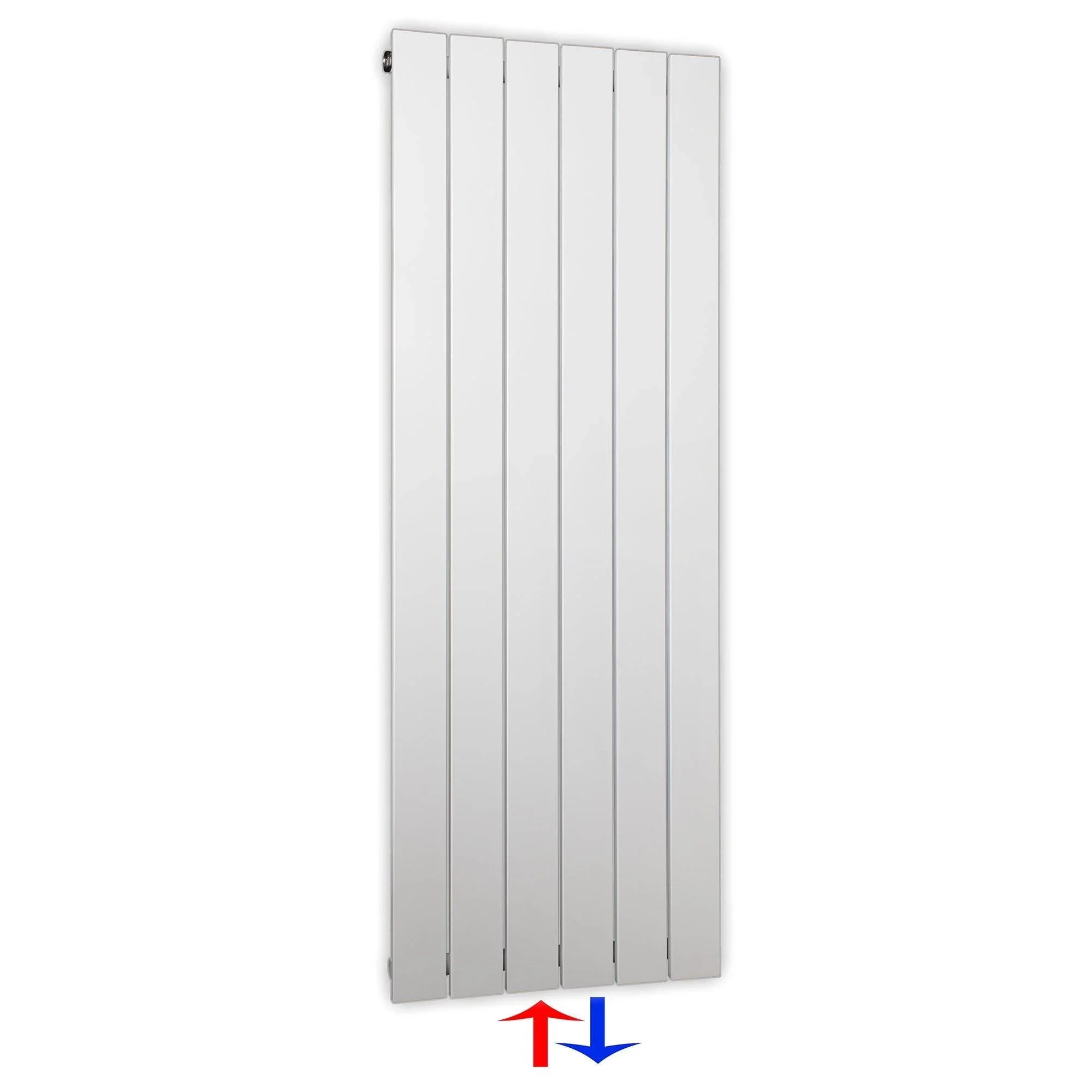 Flachheizkörper mit Mittelanschluss 1200 x 450 weiß Heizkörper Badheizkörper flach Badezimmer Heizung - heizkoerper.shop