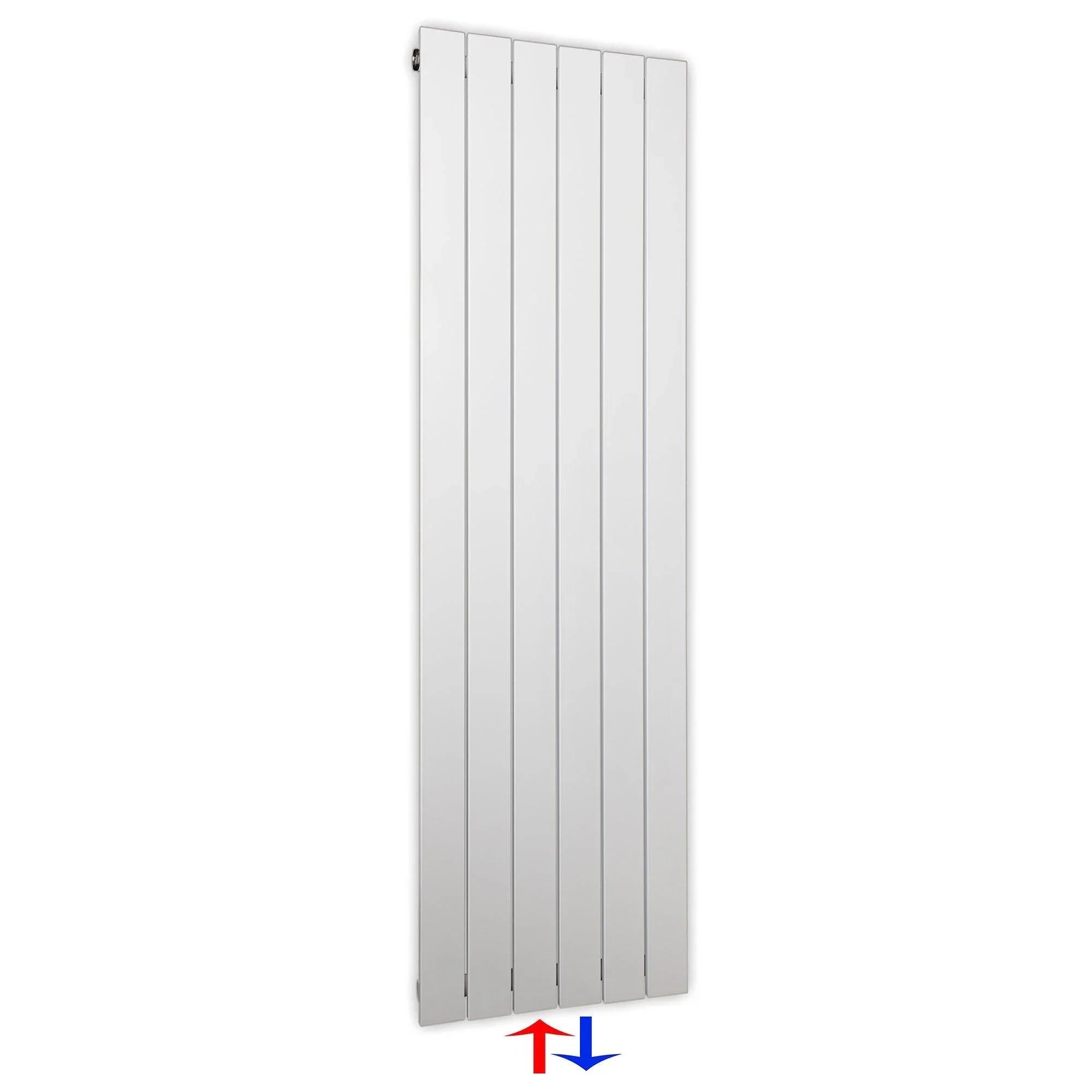Flachheizkörper mit Mittelanschluss 1500 x 450 weiß Heizkörper Badheizkörper flach Badezimmer Heizung - heizkoerper.shop