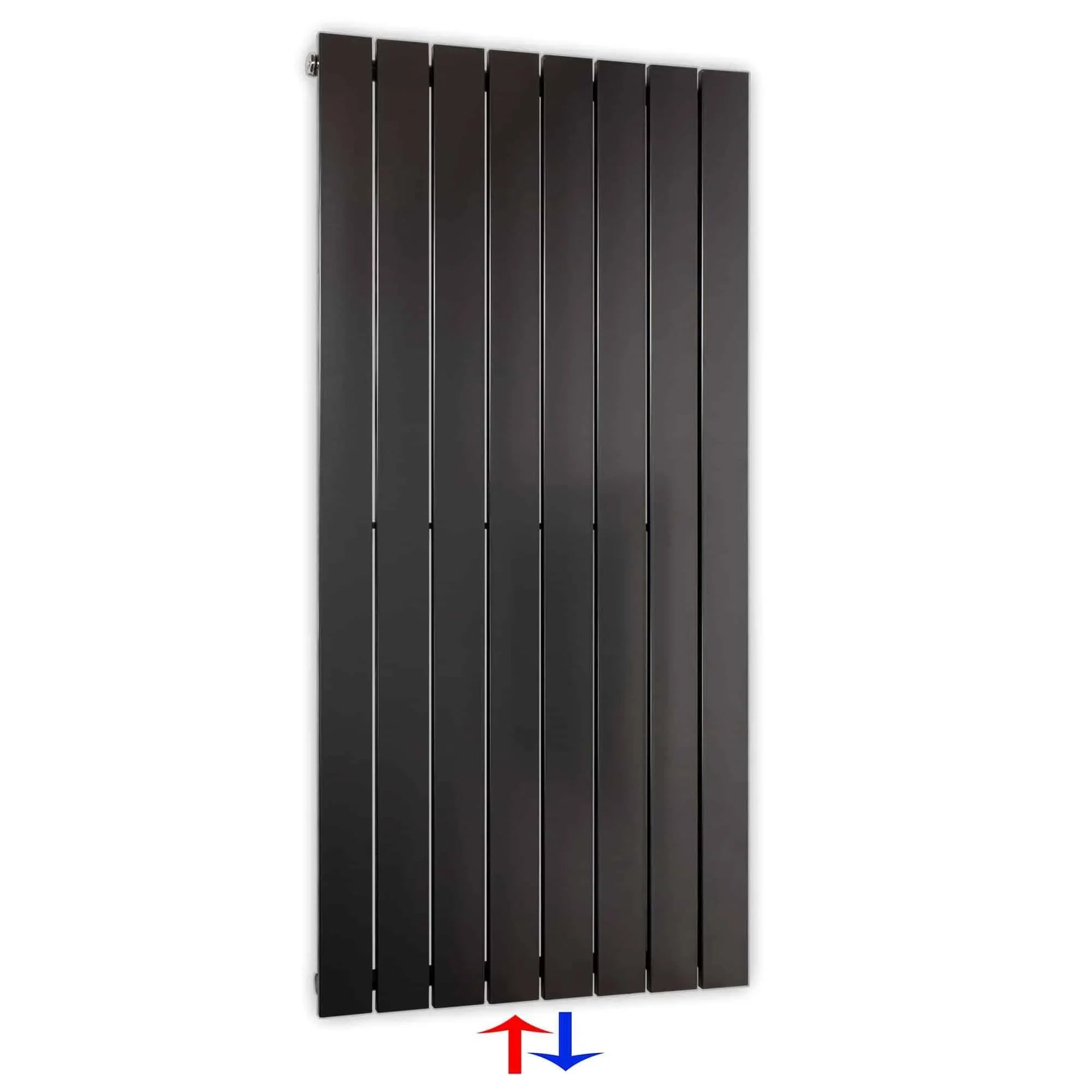 Flachheizkörper mit Mittelanschluss anthrazit Heizkörper Badheizkörper flach Badezimmer Heizung - heizkoerper.shop