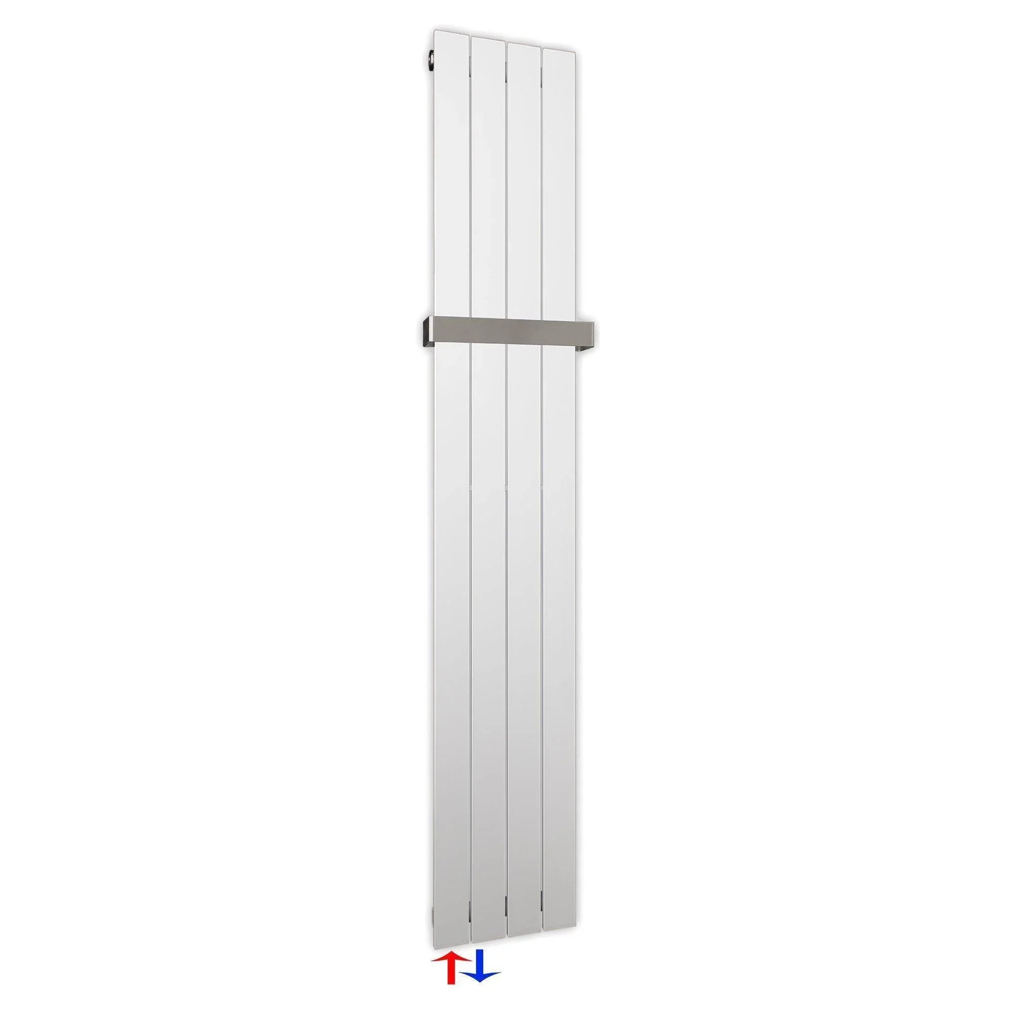 Flachheizkörper 1800 x 298 Handtuchstange Bad Anschluss links versetztem Mittelanschluss flach - heizkoerper.shop