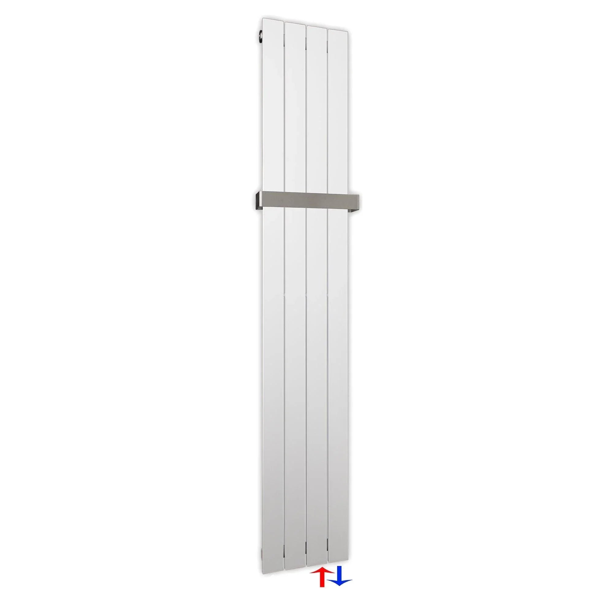 Design Paneelheizkörper 1800 x 298 Handtuchstange Bad Flachheizkörper Anschluss rechts versetztem Mittelanschluss flach - heizkoerper.shop