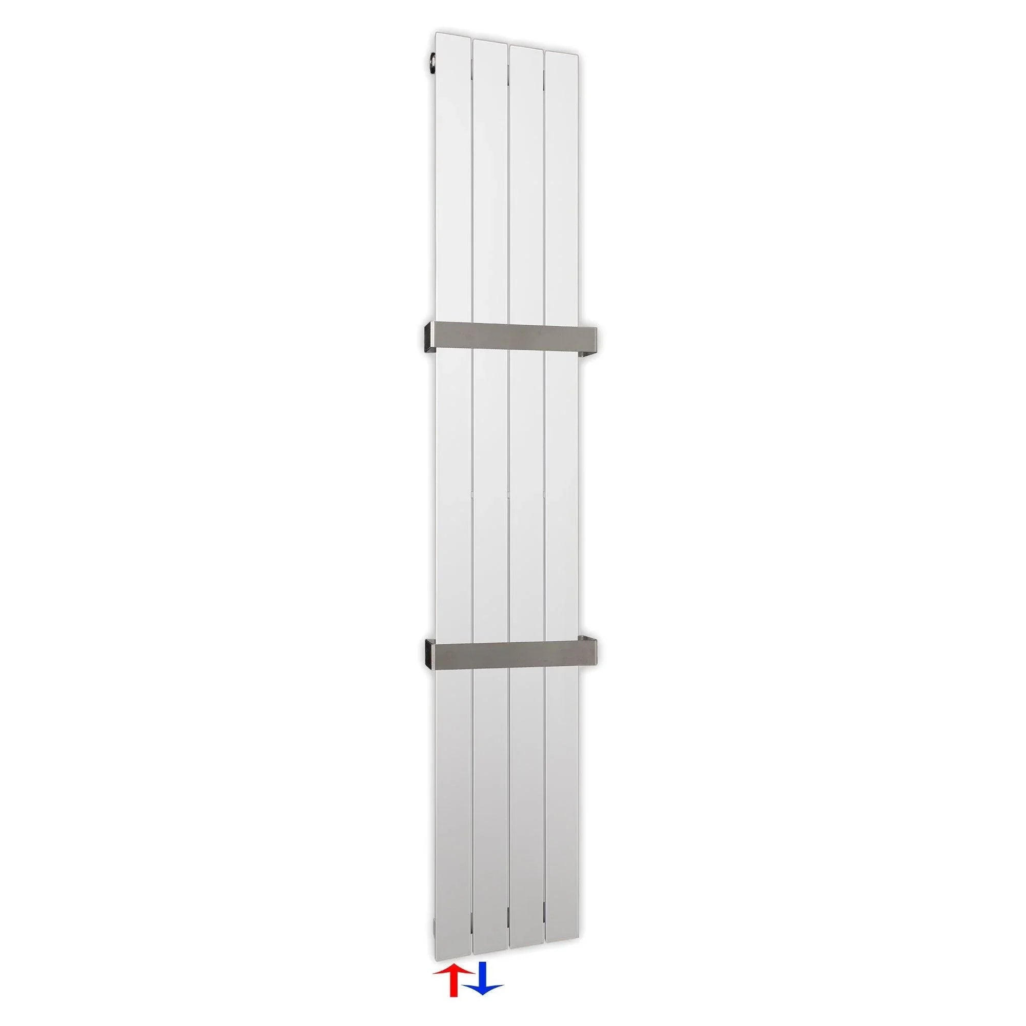 Design Paneelheizkörper 1800 x 298 Handtuchstangen Bad Flachheizkörper Anschluss links versetztem Mittelanschluss flach - heizkoerper.shop