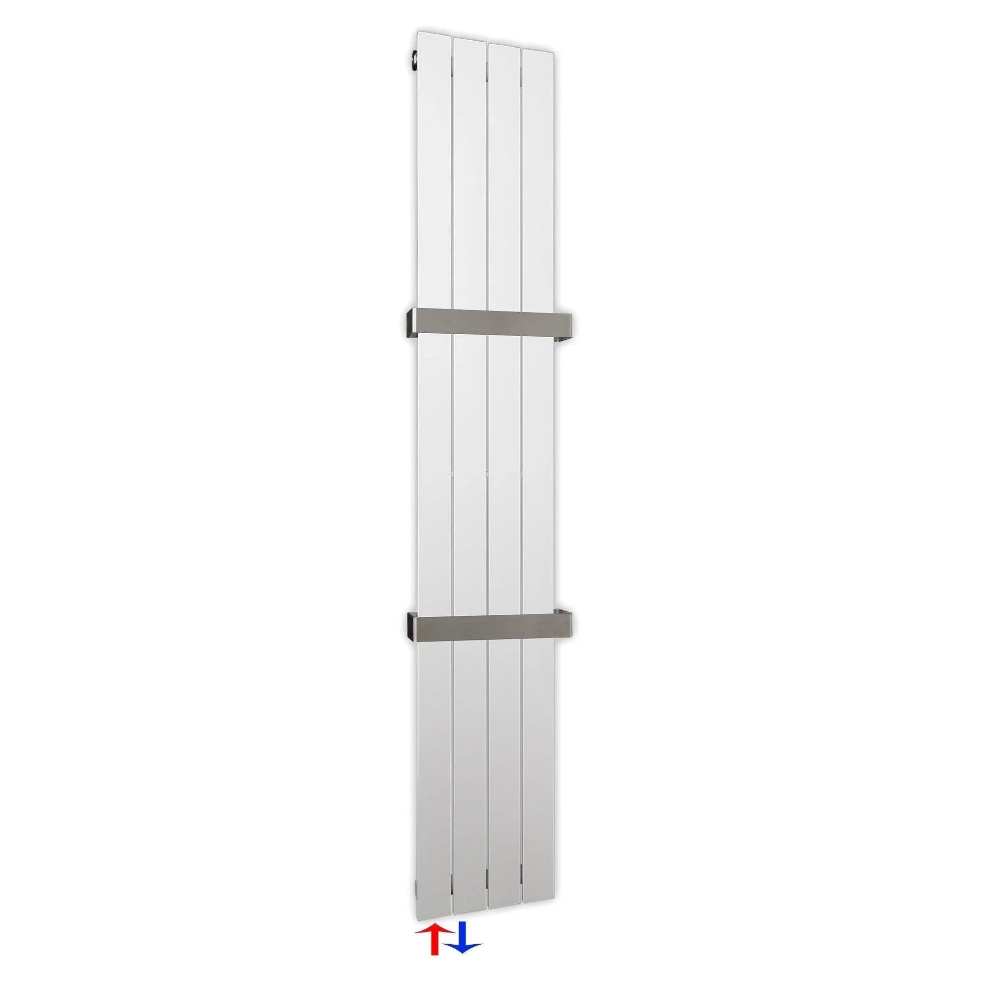 Flachheizkörper 1800 x 298 Handtuchstangen Bad Anschluss links versetztem Mittelanschluss flach - heizkoerper.shop