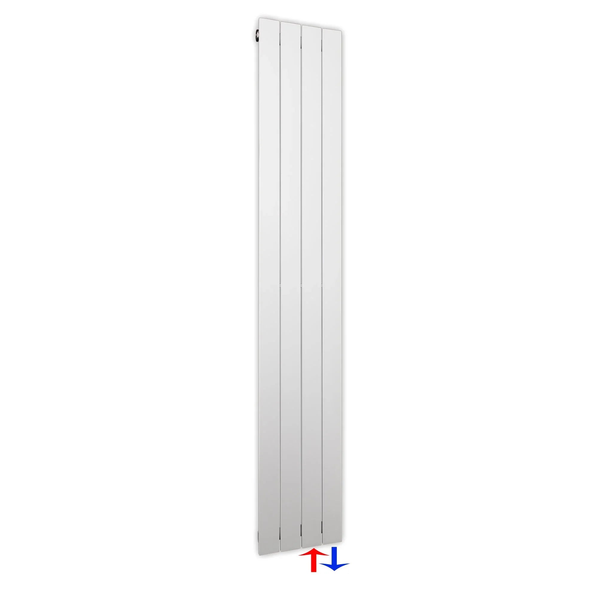 Design Paneelheizkörper Bad Flachheizkörper 1800 x 298 mit Anschluss rechts | mit versetztem Mittelanschluss flach - heizkoerper.shop