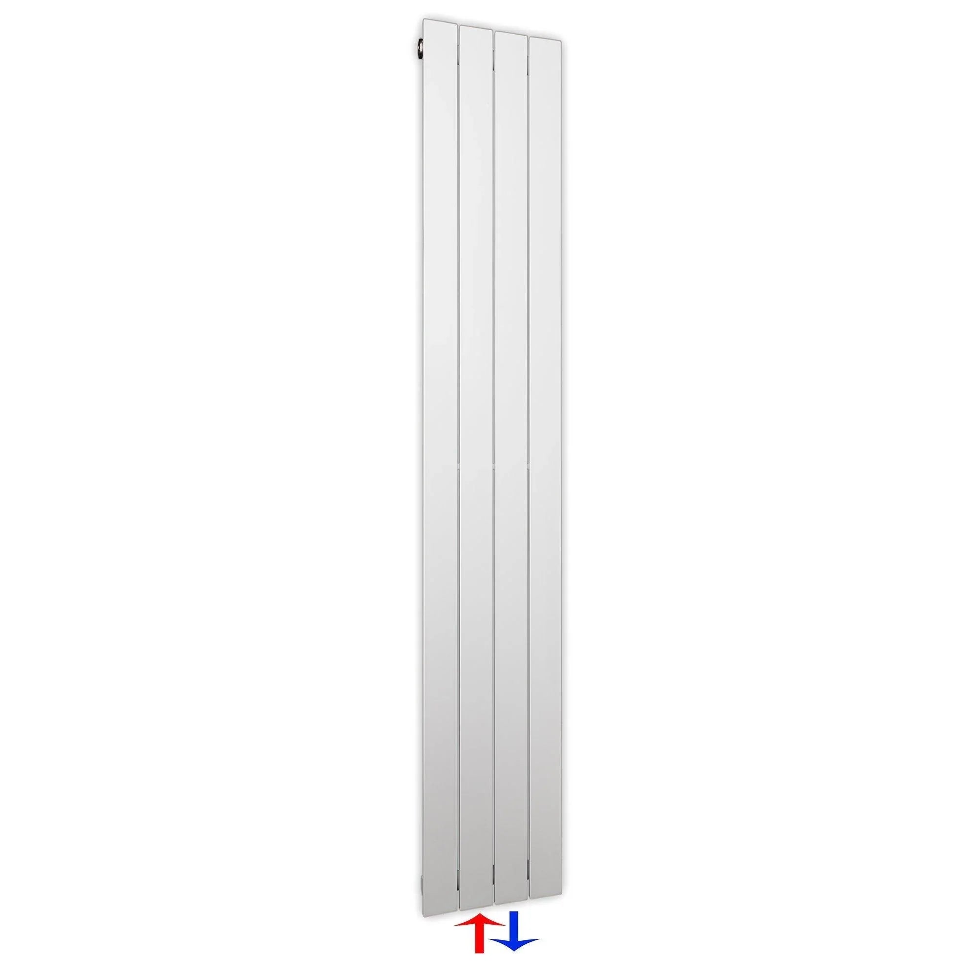 Flachheizkörper mit Mittelanschluss 1800 x 298 weiß Heizkörper Badheizkörper flach Badezimmer Heizung - heizkoerper.shop