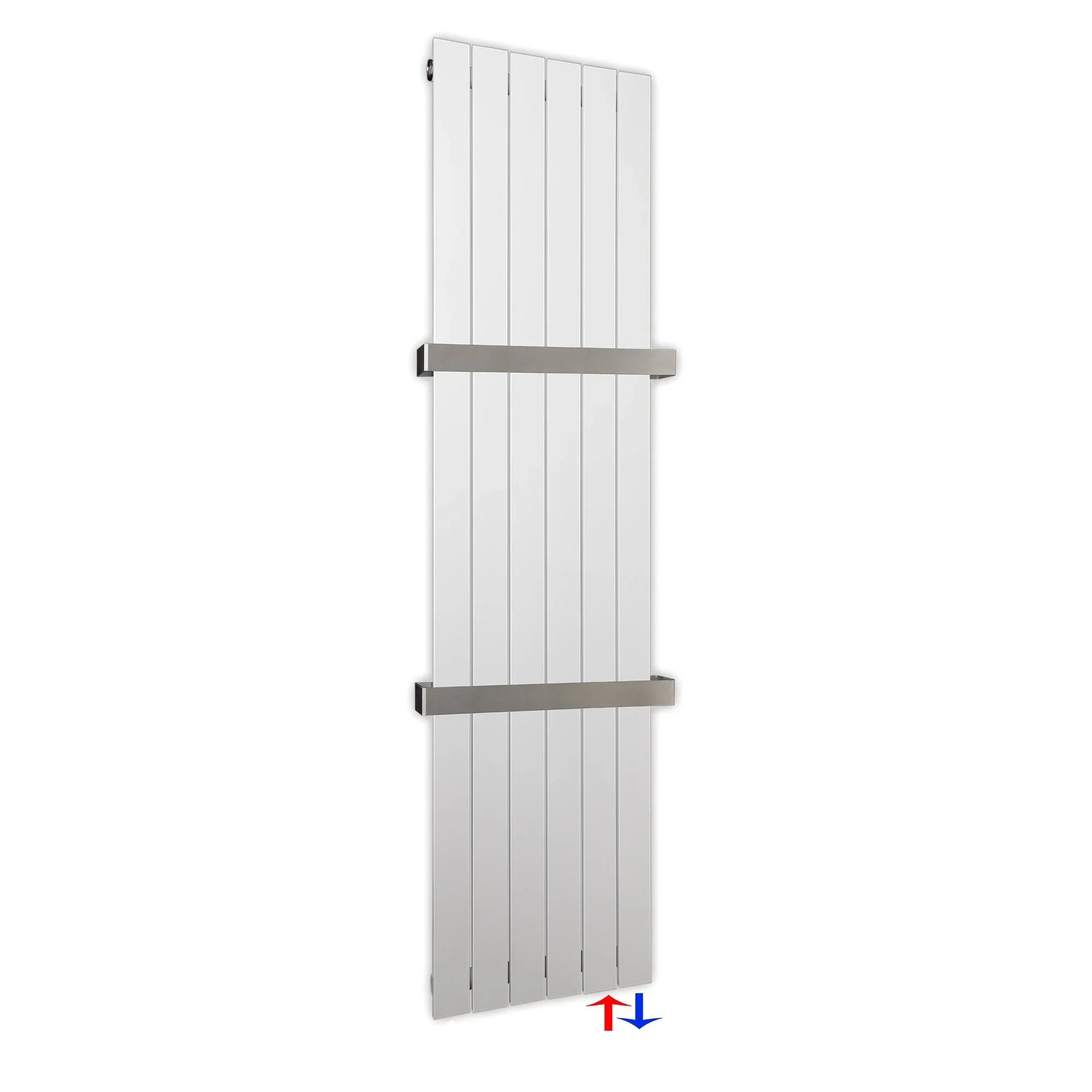 Design Paneelheizkörper 1800 x 450 Handtuchstangen Bad Flachheizkörper Anschluss rechts versetztem Mittelanschluss flach - heizkoerper.shop