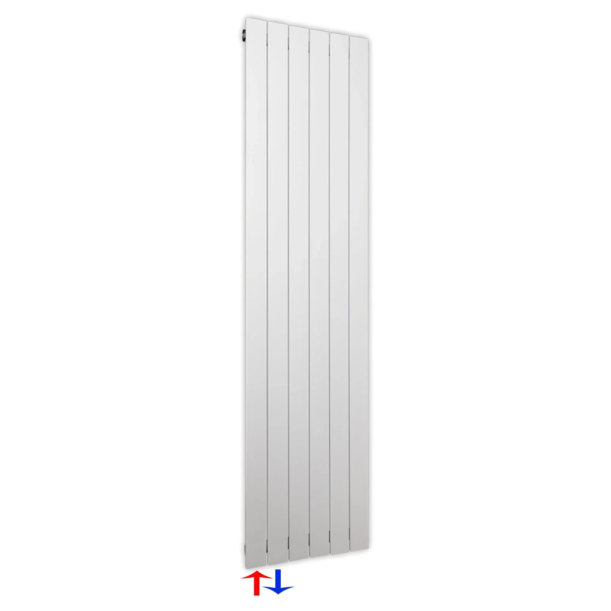 Design Paneelheizkörper Bad Flachheizkörper 1800 x 450 mit Anschluss links | mit versetztem Mittelanschluss flach - heizkoerper.shop