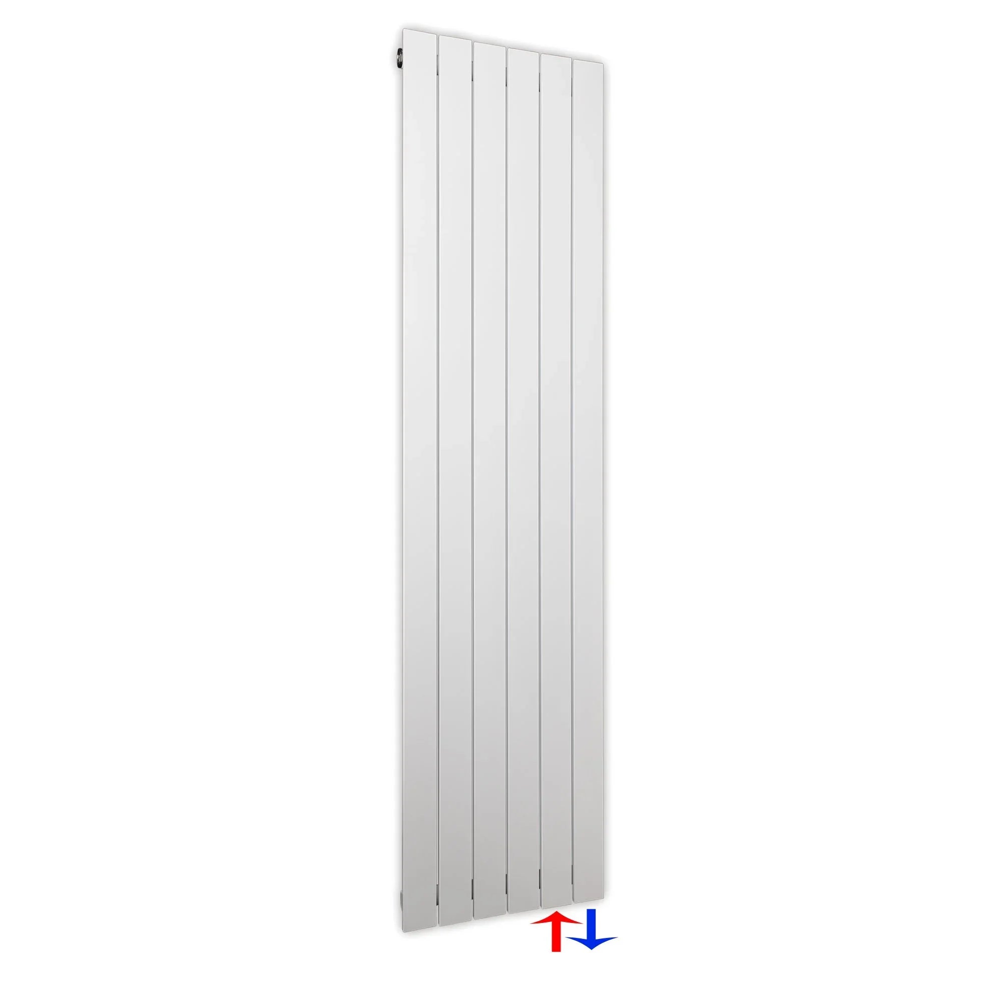 Design Paneelheizkörper Bad Flachheizkörper 1800 x 450 mit Anschluss rechts | mit versetztem Mittelanschluss flach - heizkoerper.shop