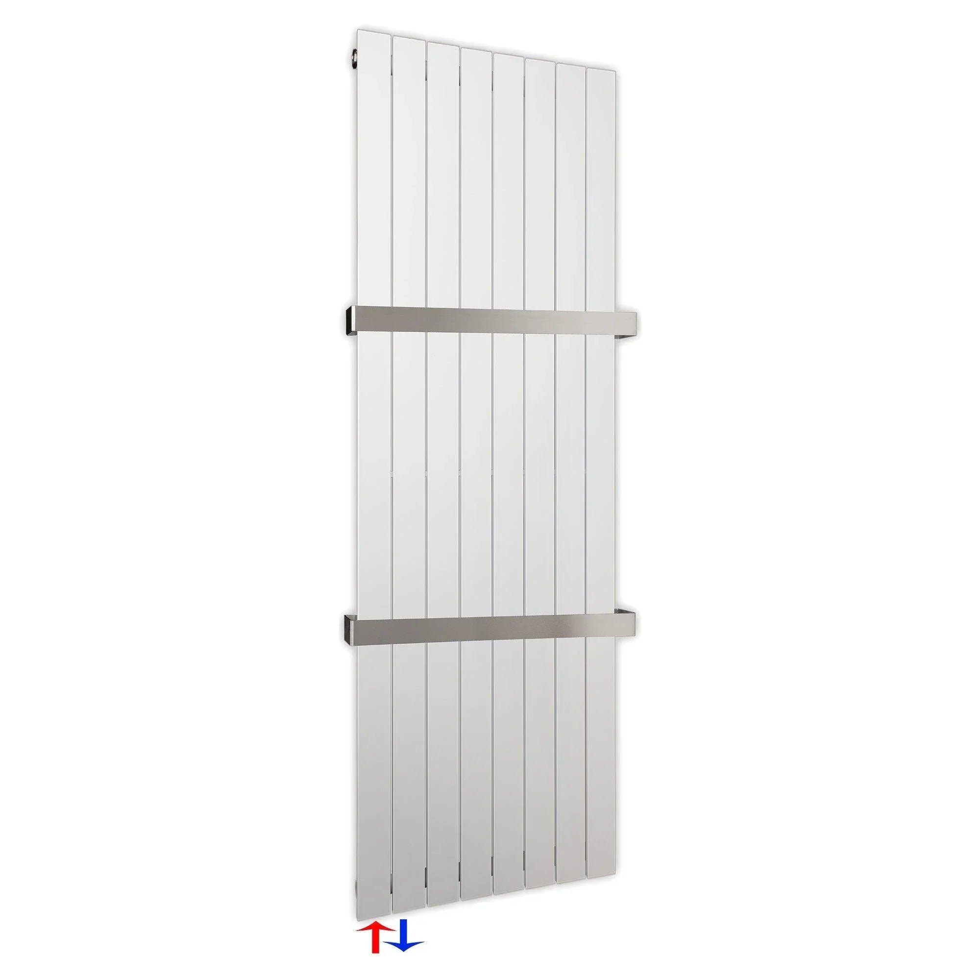 Flachheizkörper 1800 x 602 Handtuchstangen Bad Anschluss links versetztem Mittelanschluss flach - heizkoerper.shop