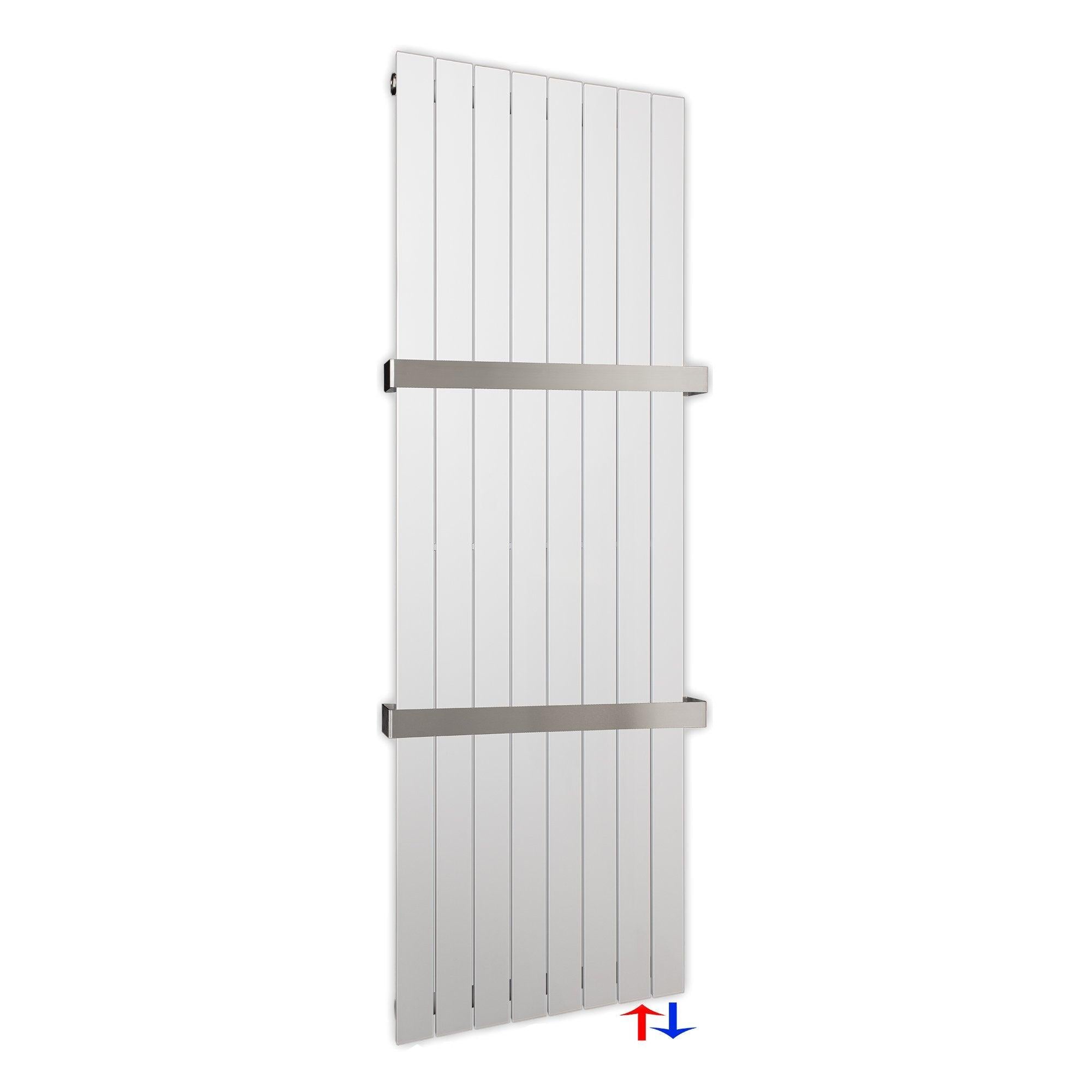 Flachheizkörper 1800 x 602 Handtuchstangen Bad Anschluss rechts versetztem Mittelanschluss flach - heizkoerper.shop