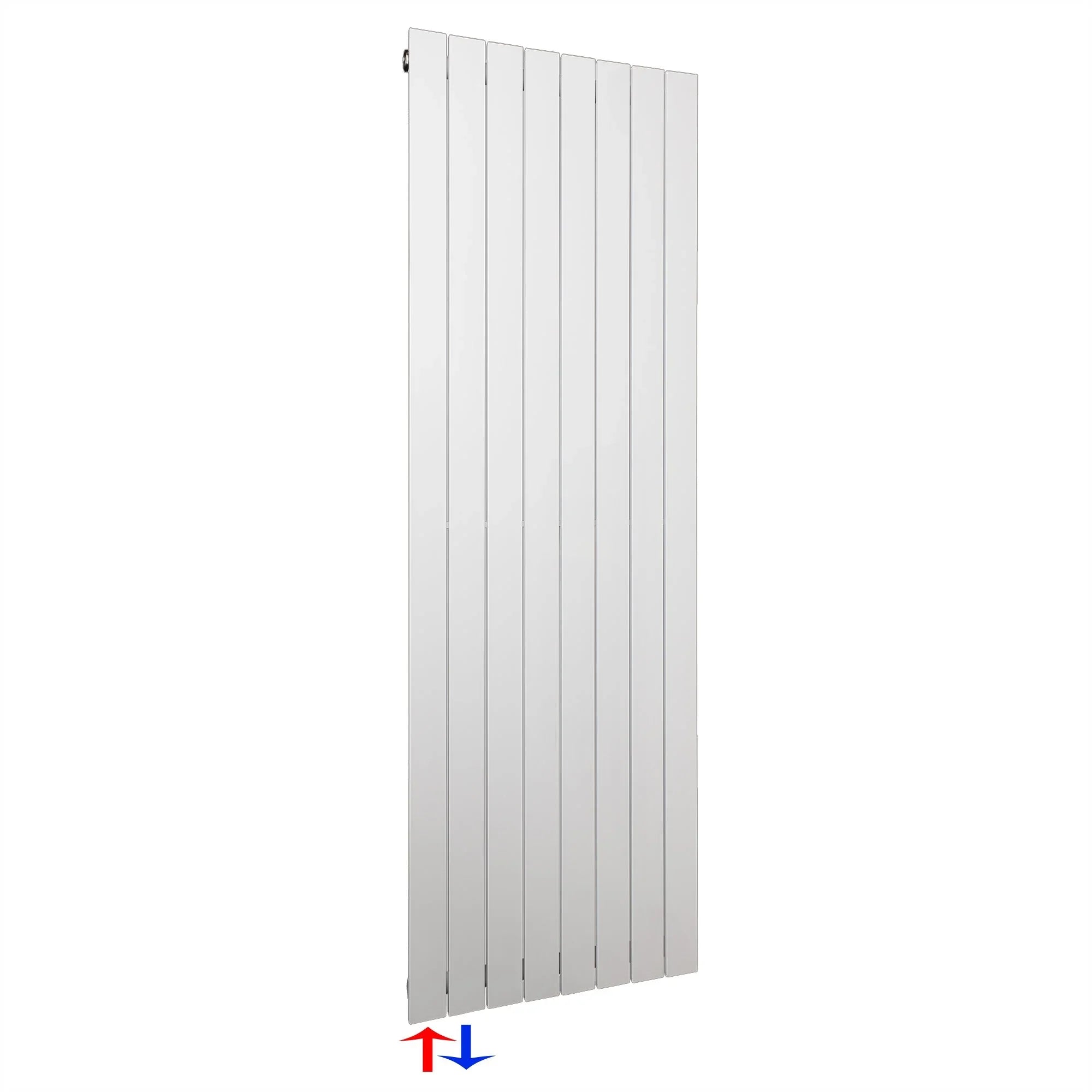 Design Paneelheizkörper Bad Flachheizkörper 1800 x 602 mit Anschluss links | mit versetztem Mittelanschluss flach - heizkoerper.shop