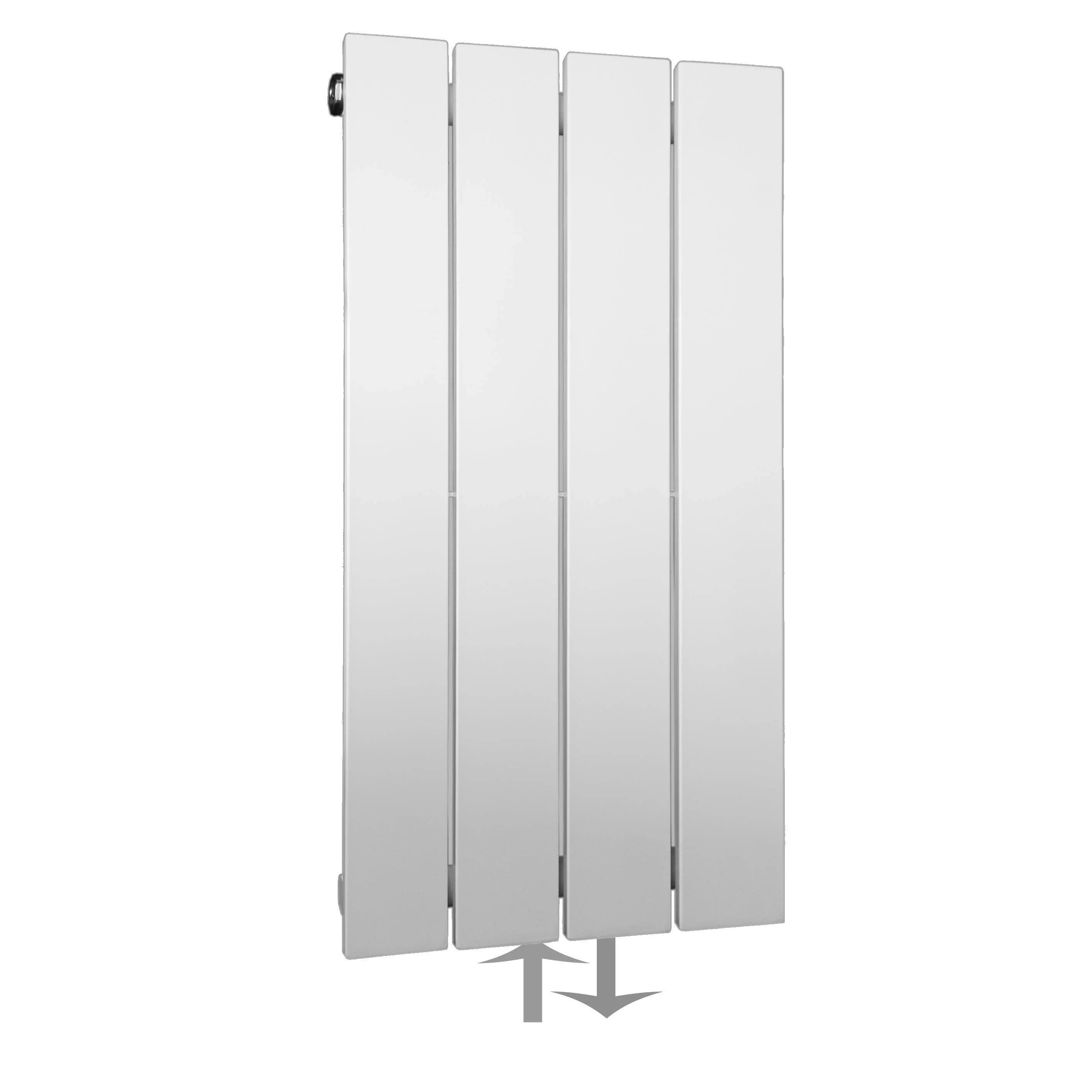 Flachheizkörper mit Mittelanschluss 600 x 298 weiß Heizkörper Badheizkörper flach Badezimmer Heizung - heizkoerper.shop