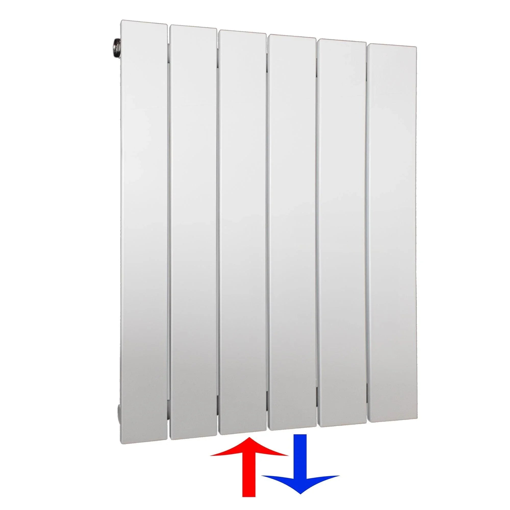 Flachheizkörper mit Mittelanschluss 600 x 450 weiß Heizkörper Badheizkörper flach Badezimmer Heizung - heizkoerper.shop