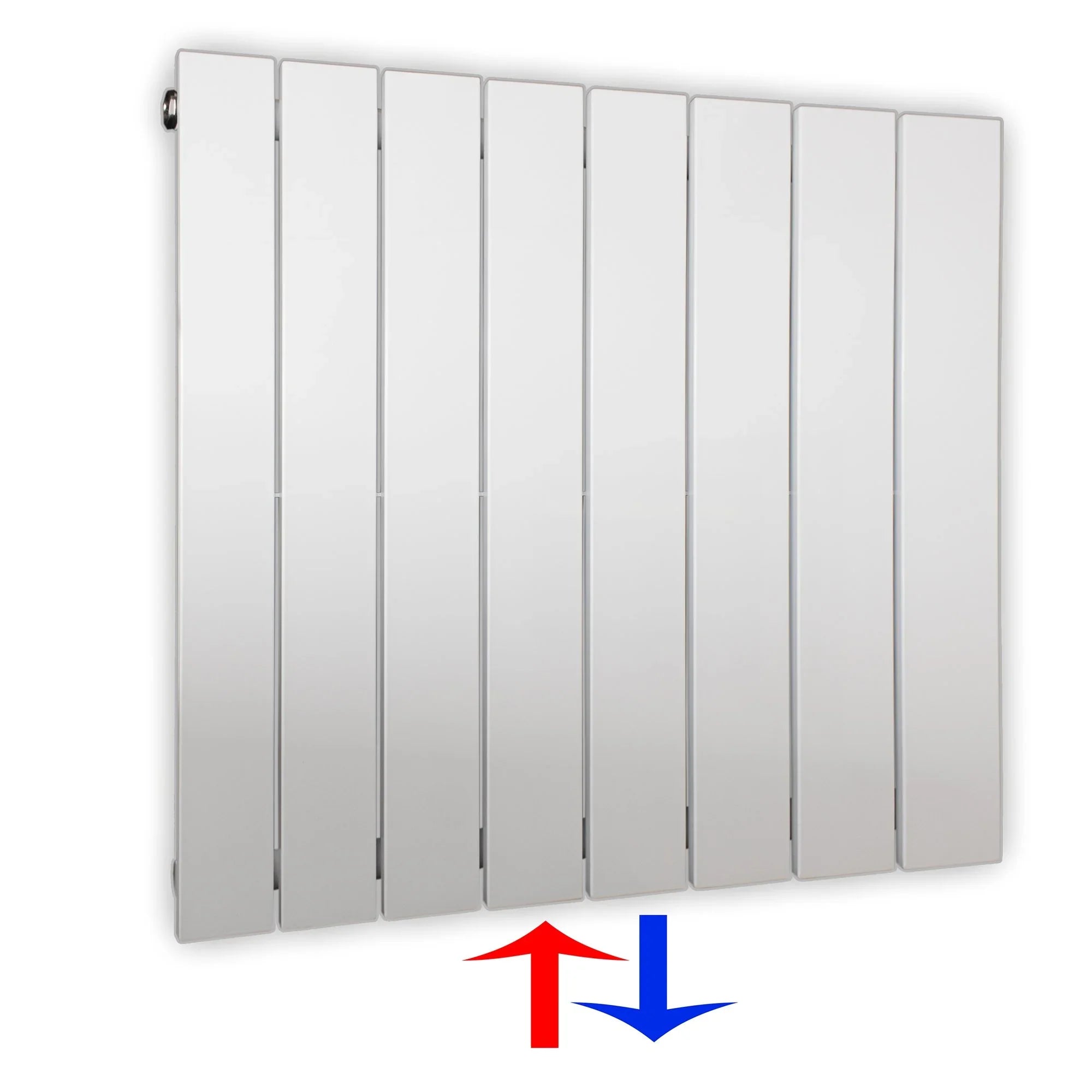 Design Paneelheizkörper vertikal 600 x 602 weiß Heizkörper Badheizkörper flach Badezimmer Heizung - heizkoerper.shop