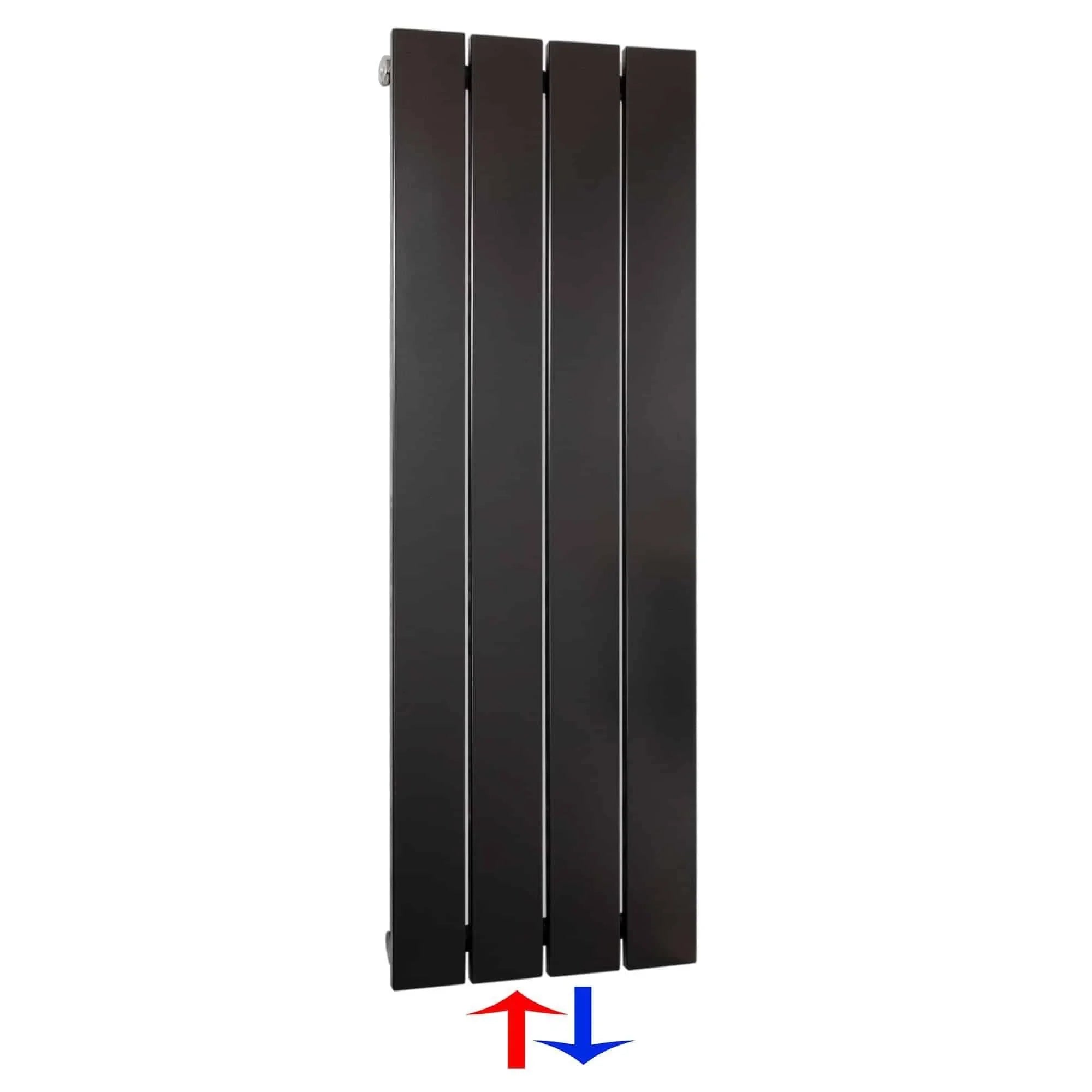 Flachheizkörper mit Mittelanschluss 900 x 298 anthrazit Heizkörper Badheizkörper flach Badezimmer Heizung - heizkoerper.shop