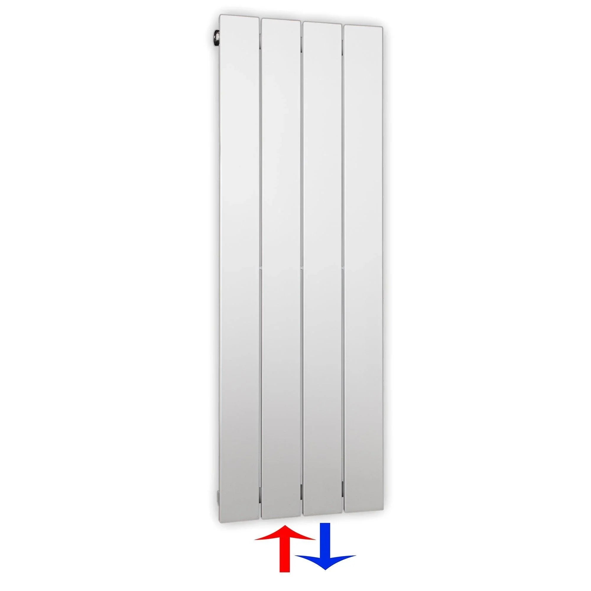 Flachheizkörper mit Mittelanschluss 900 x 298 weiß Heizkörper Badheizkörper flach Badezimmer Heizung - heizkoerper.shop