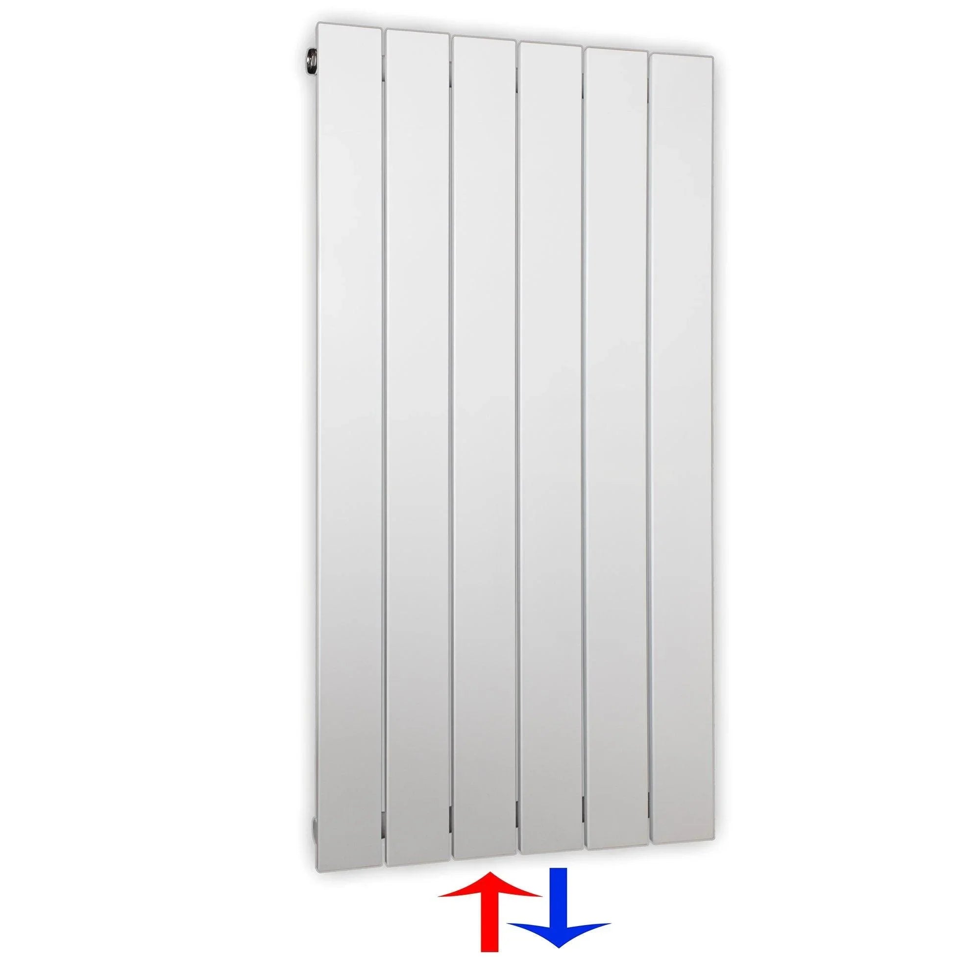 Flachheizkörper mit Mittelanschluss 900 x 450 weiß Heizkörper Badheizkörper flach Badezimmer Heizung - heizkoerper.shop